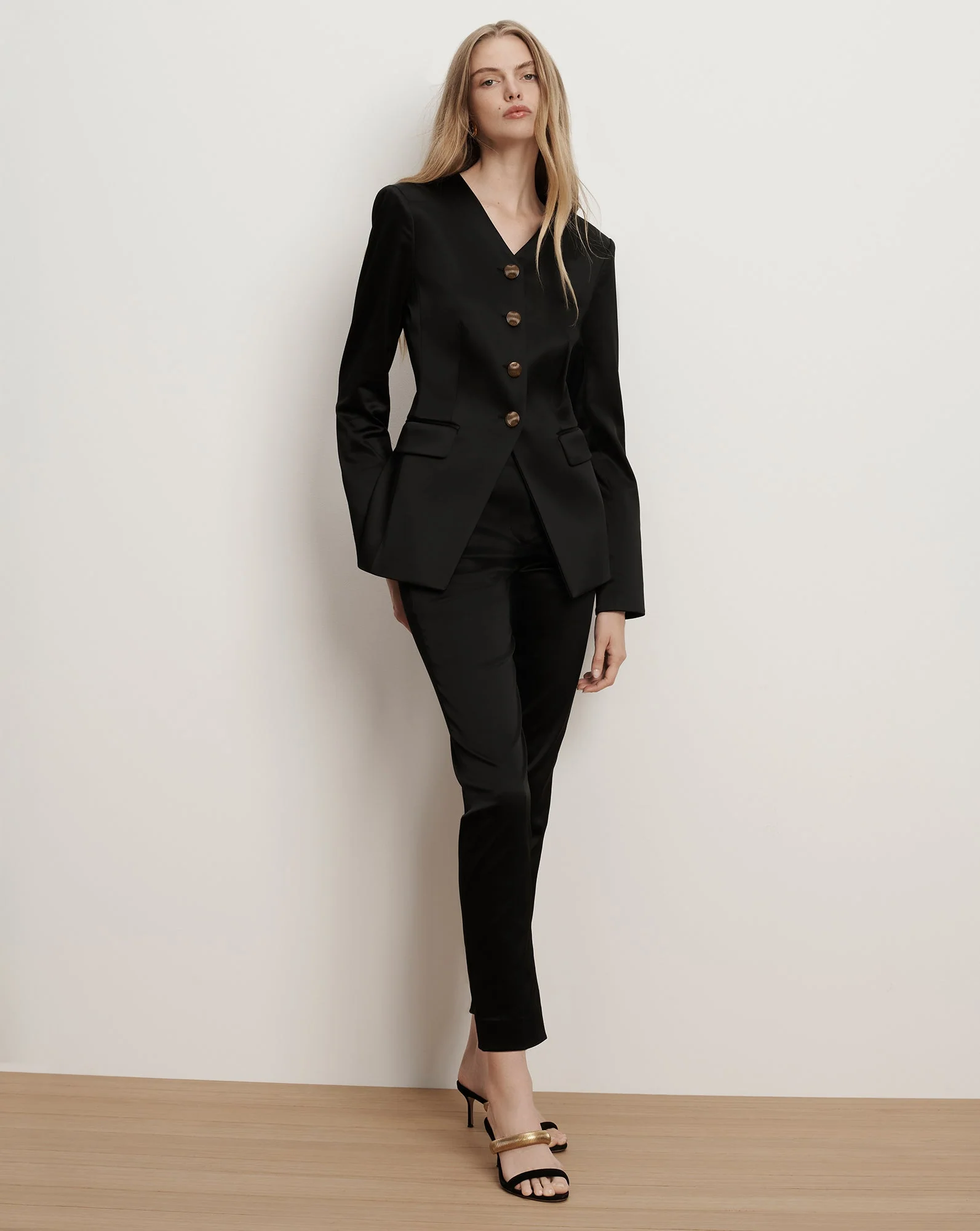 Veronica Beard - Cynthia Satin Tailored Jacket - Image 5