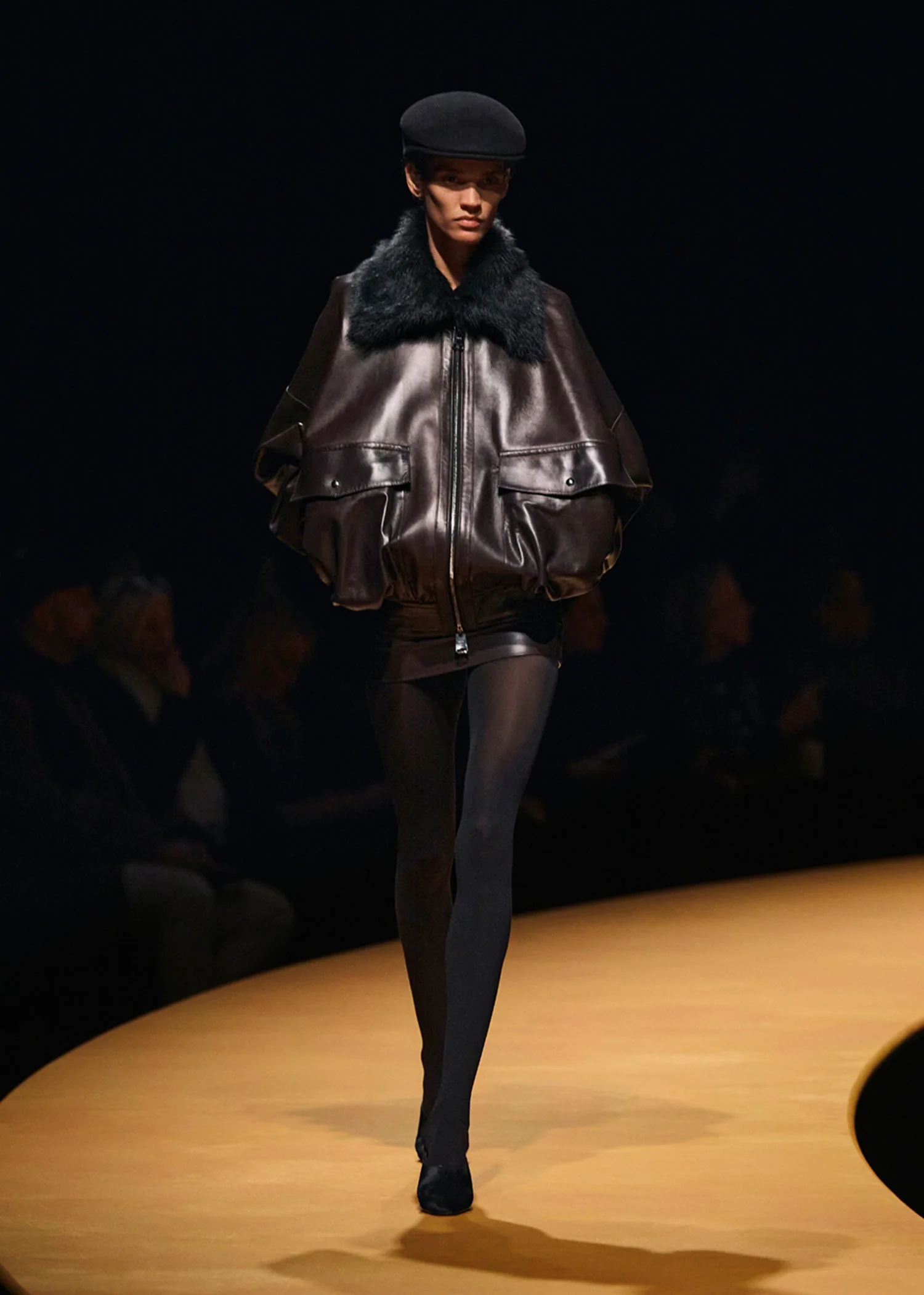 Khaite - Daemon Jacket in Mud Leather with Shearling Collar - Image 15