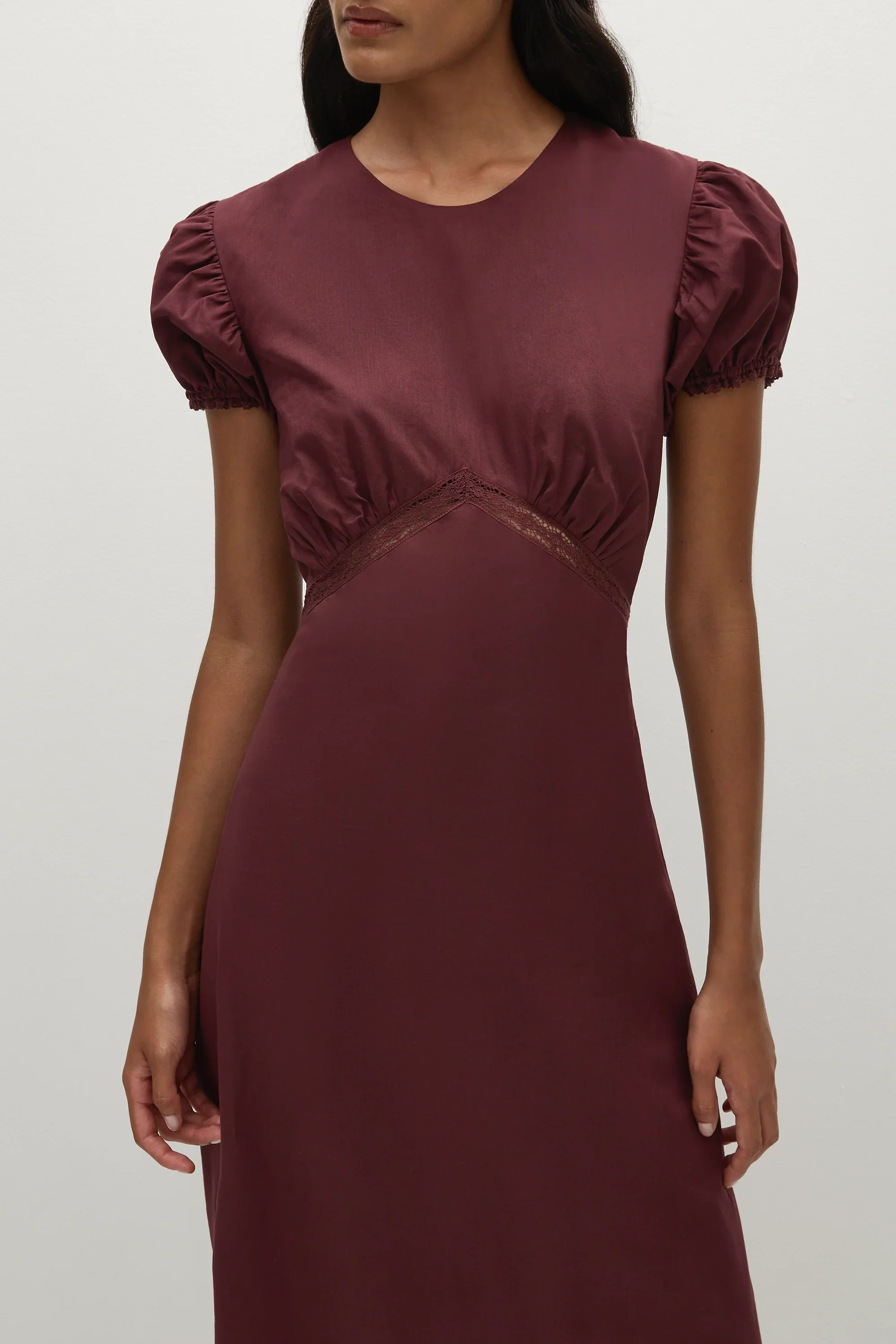 Faithfull - Dagny Midi Dress Bordeaux - Image 2