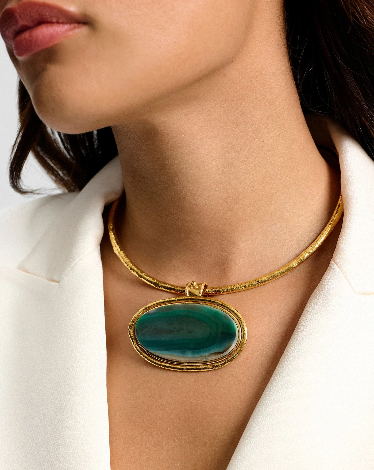 Veronica Beard - Dakota Green Agate Necklace - Image 2
