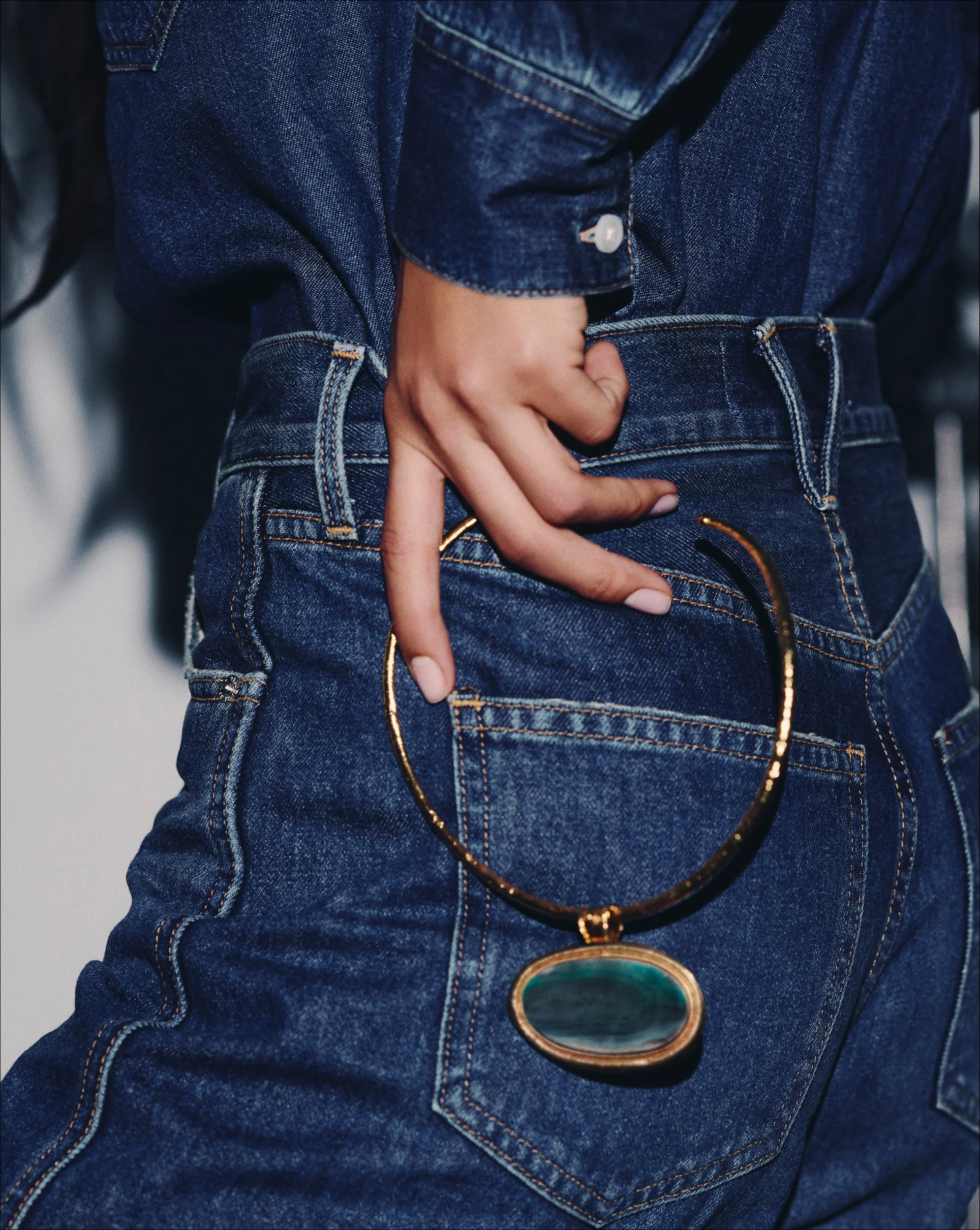 Veronica Beard - Dakota Green Agate Necklace - Image 5