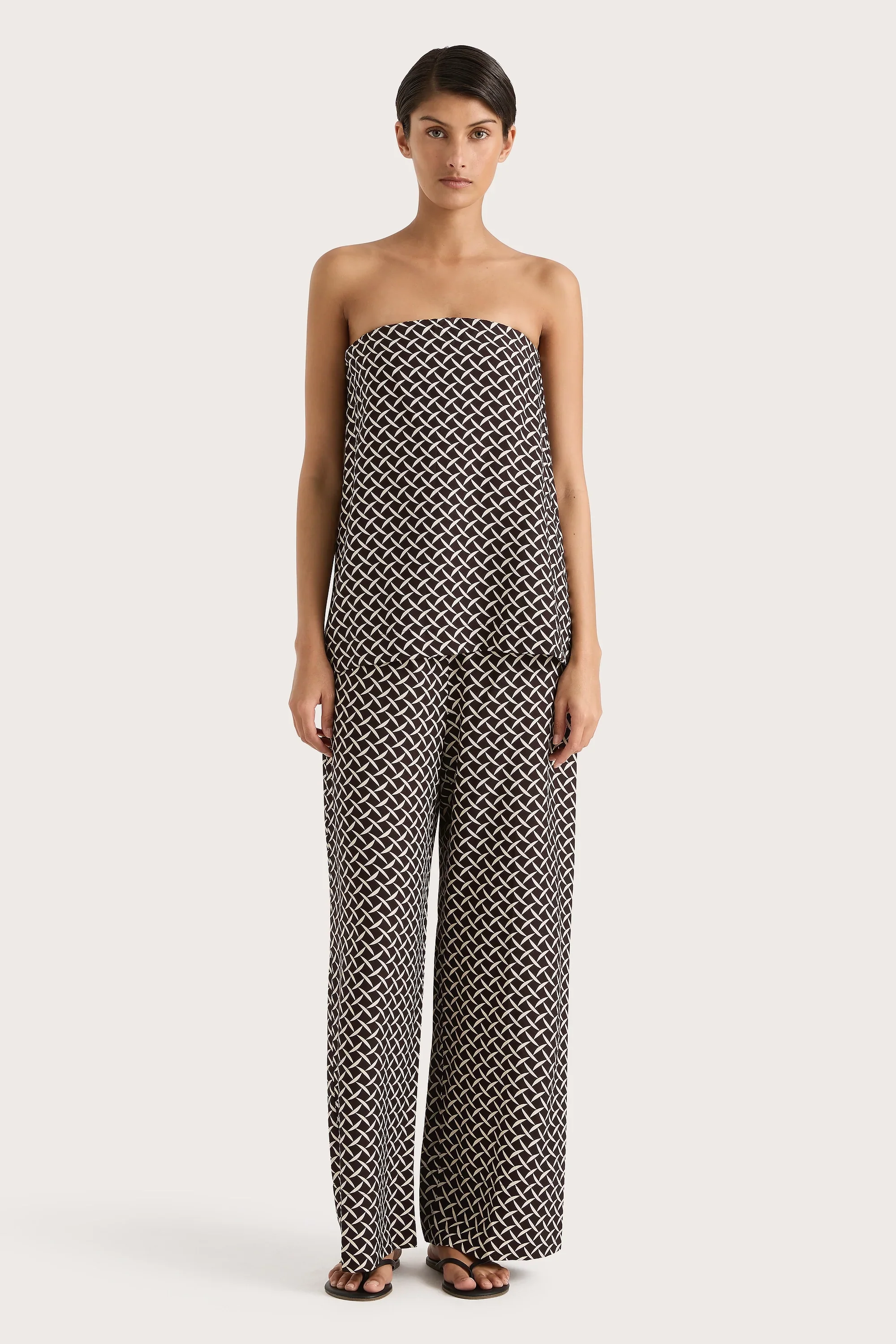 Faithfull - Dalene Pant Espresso Geo - Final Sale