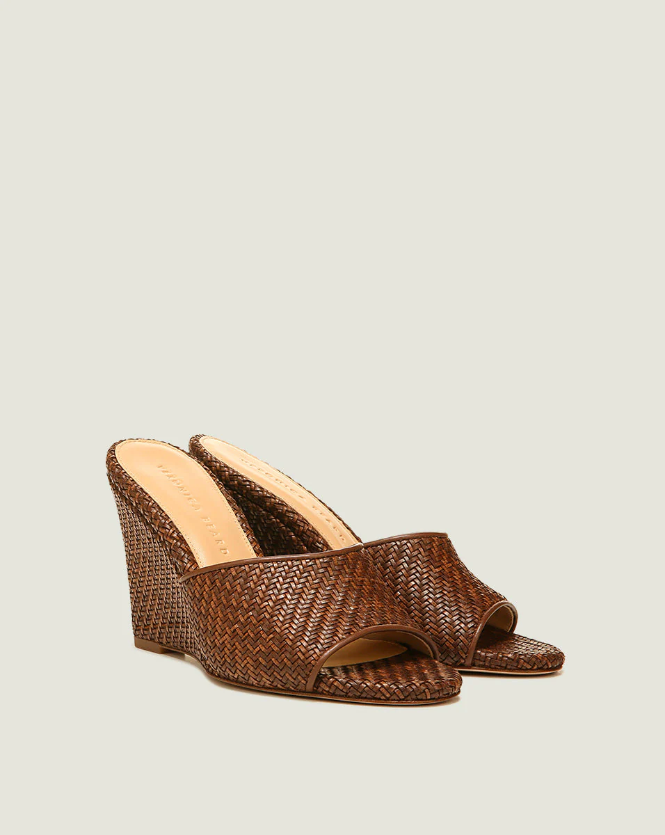 Veronica Beard - Dali Raffia Wedge Sandal - Image 6