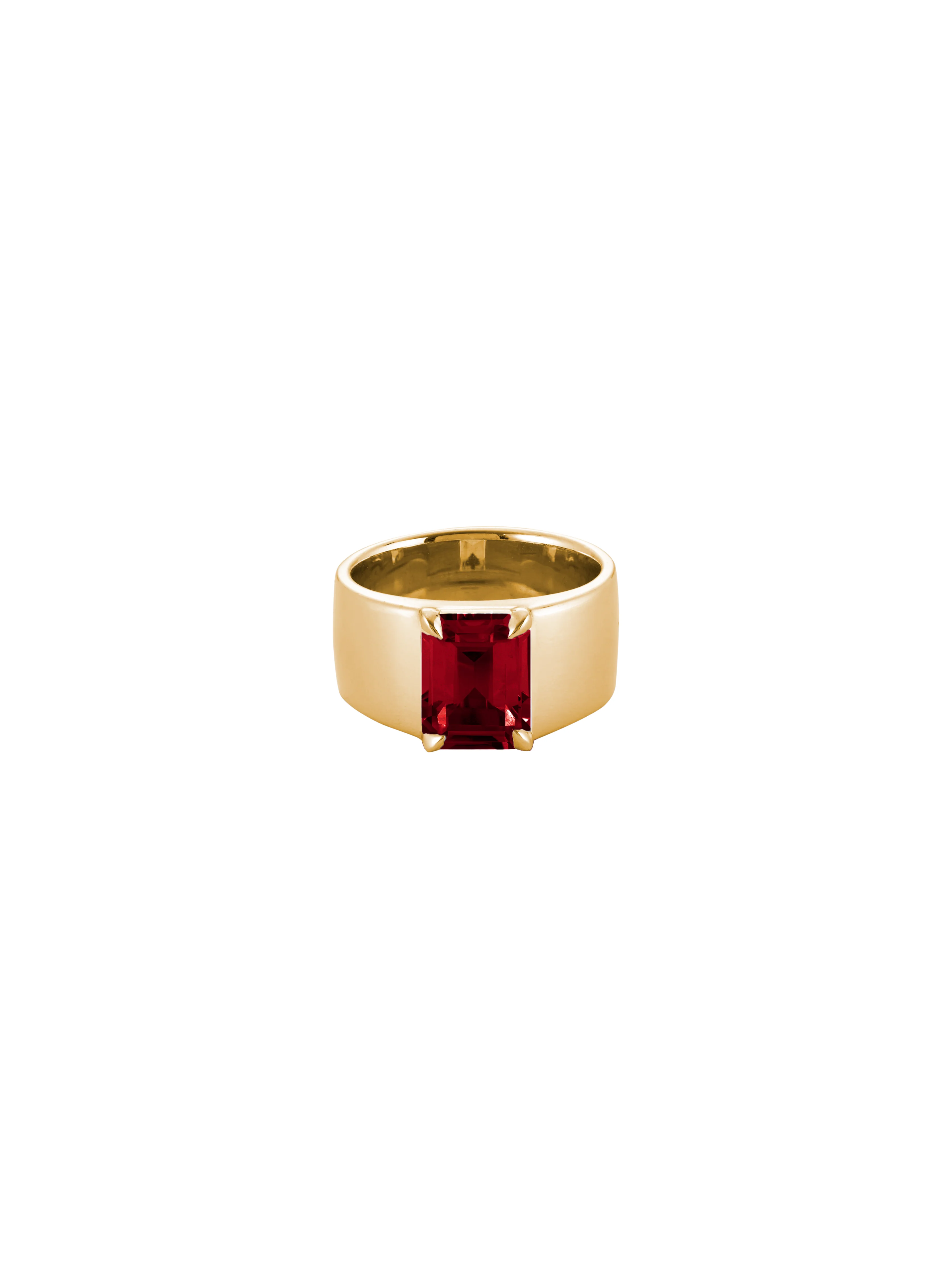 Dorsey - DAMIAN LAB RED SAPPHIRE CIGAR BAND, GOLD