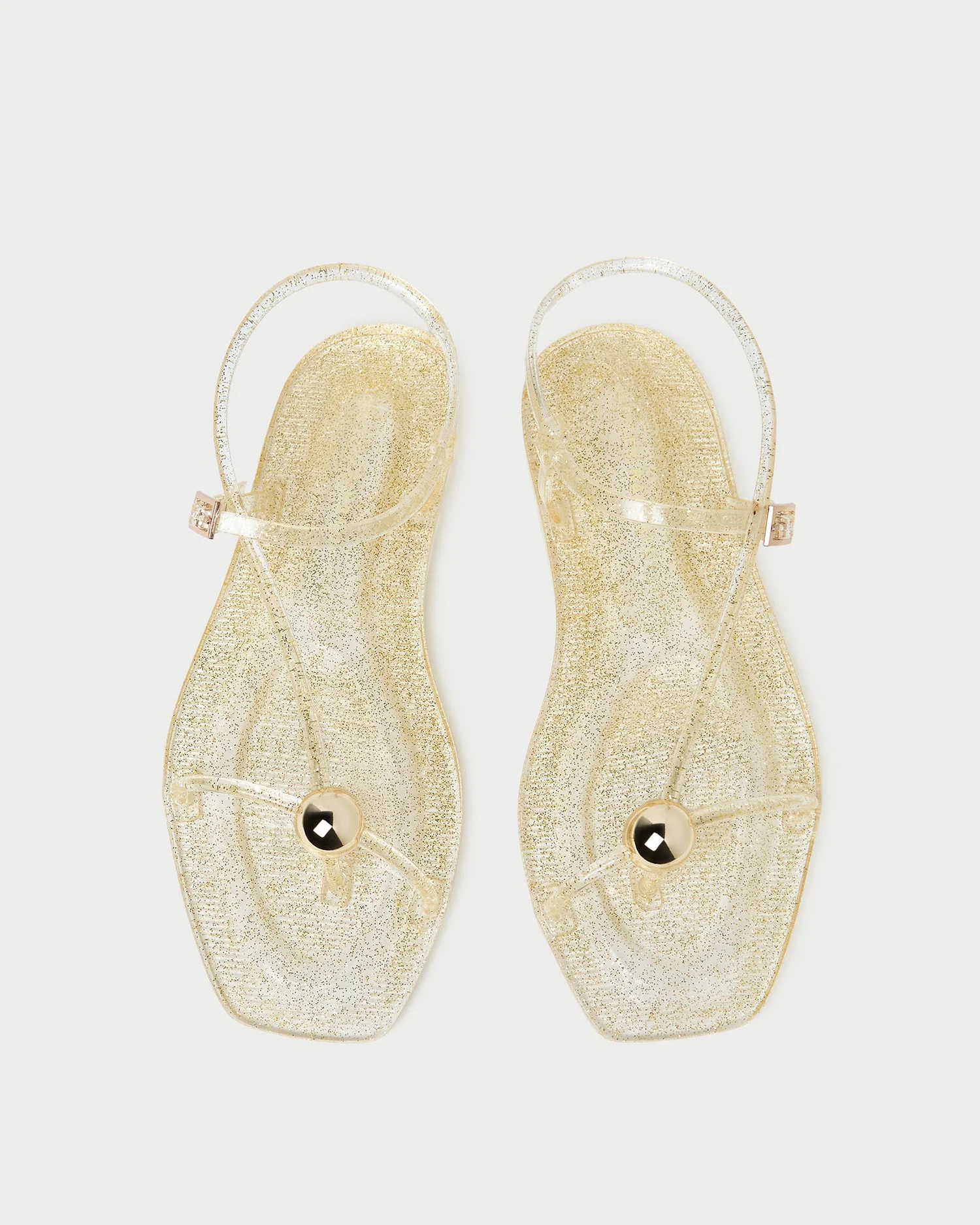 Loeffler Randall - Dana Champagne Strappy Jelly Sandal