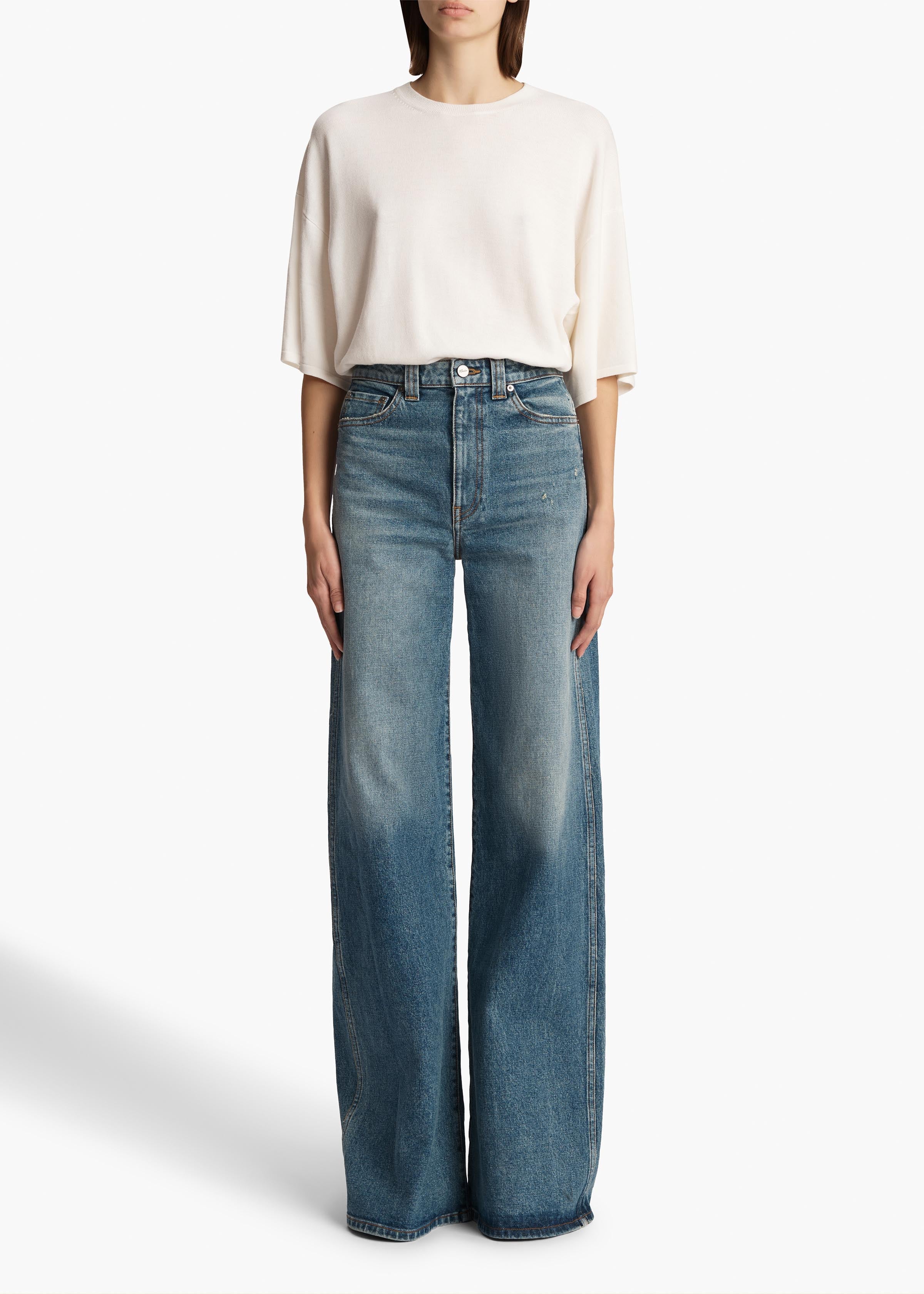 Khaite - Dane Stretch Jean in Heath - Image 2