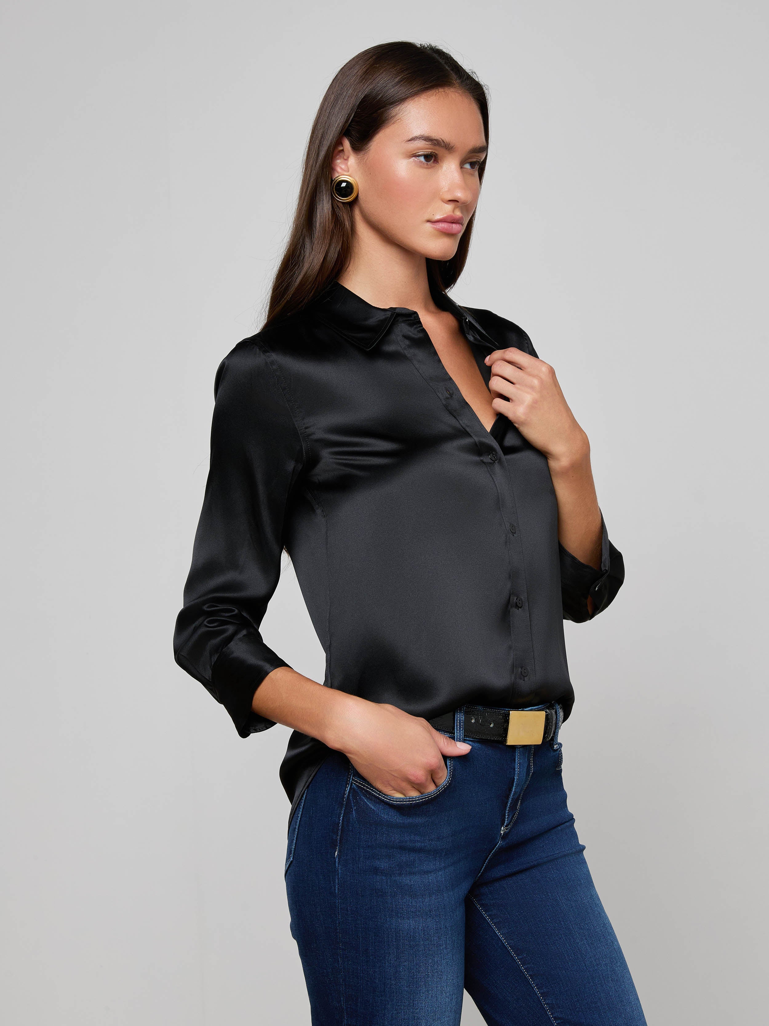 L'AGENCE - Dani Silk Blouse - Image 2