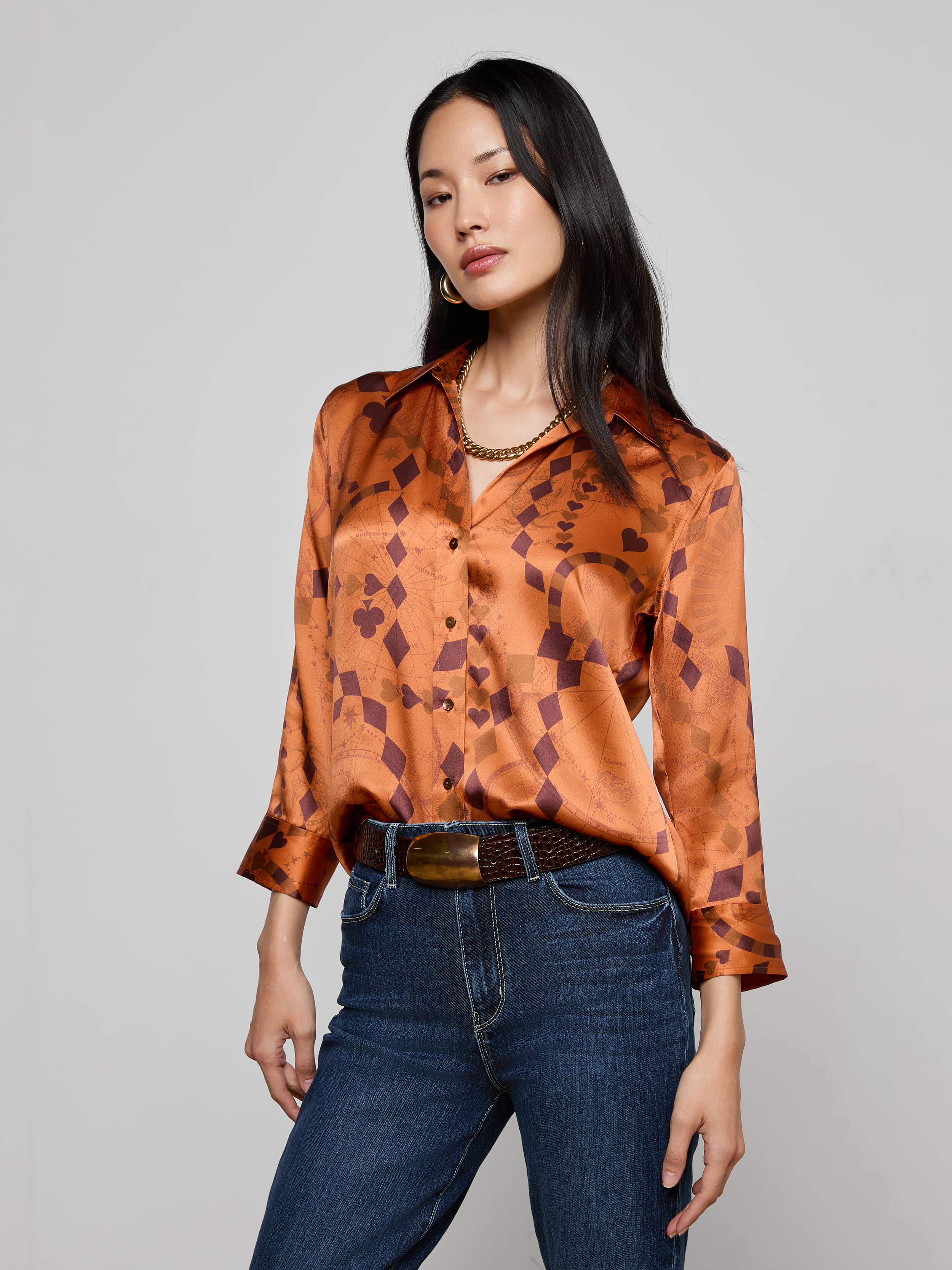 L'AGENCE - Dani Silk Blouse - Image 2