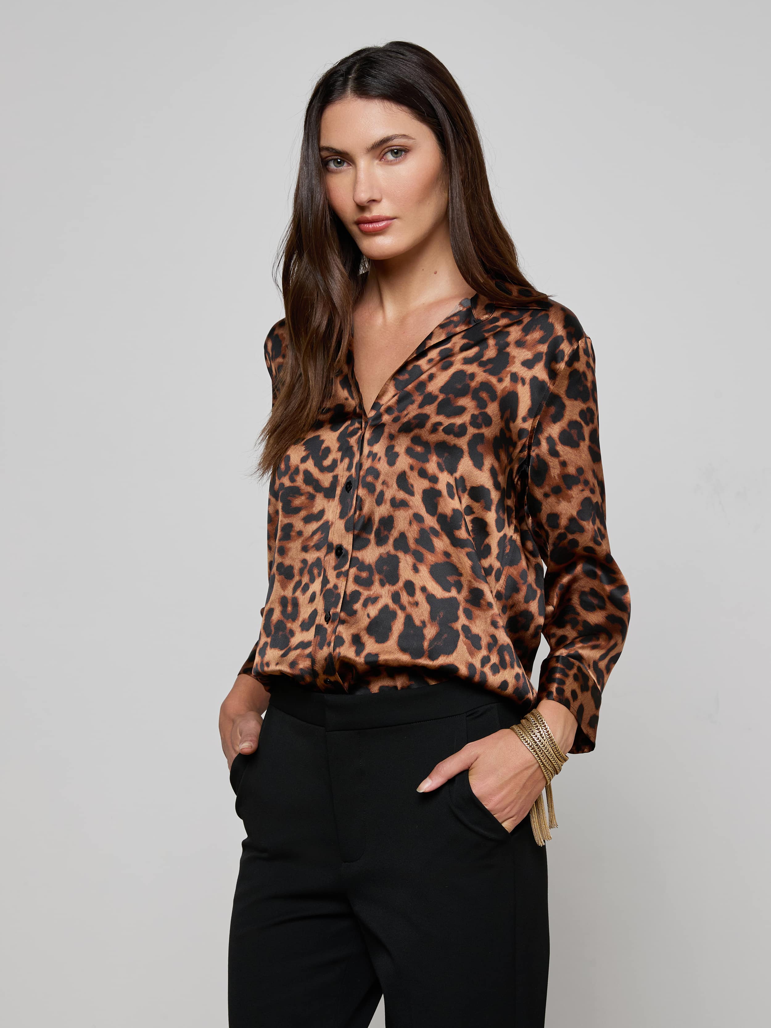 L'AGENCE - Dani Silk Blouse - Image 9