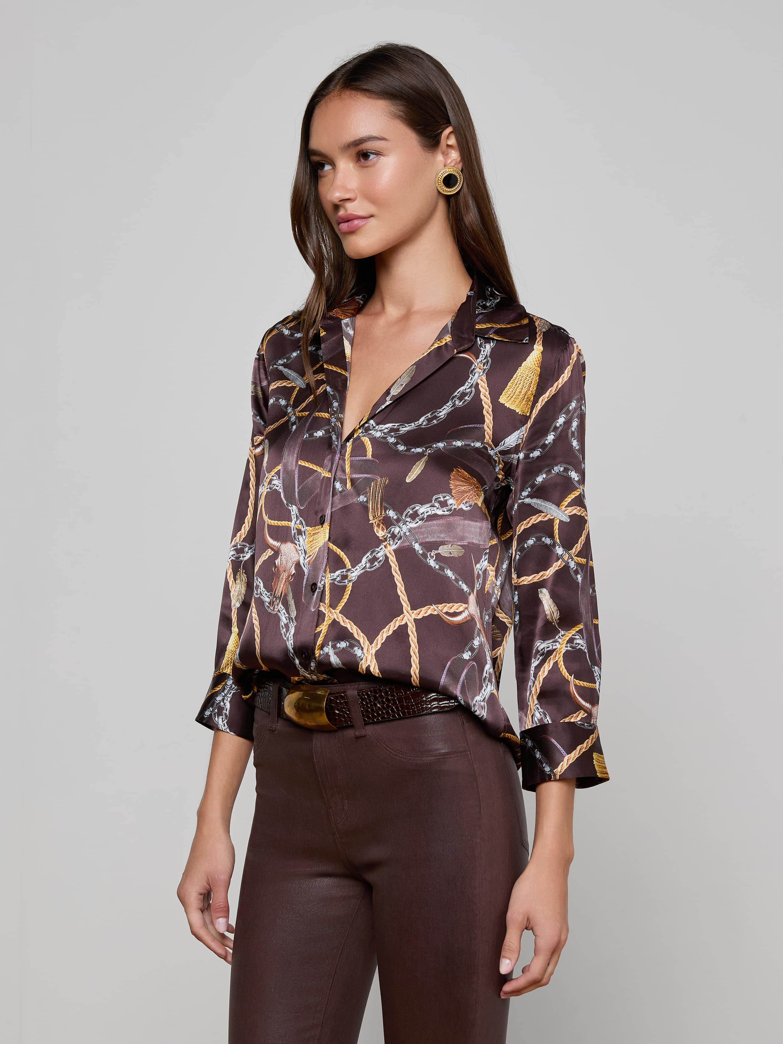 L'AGENCE - Dani Silk Blouse - Image 2