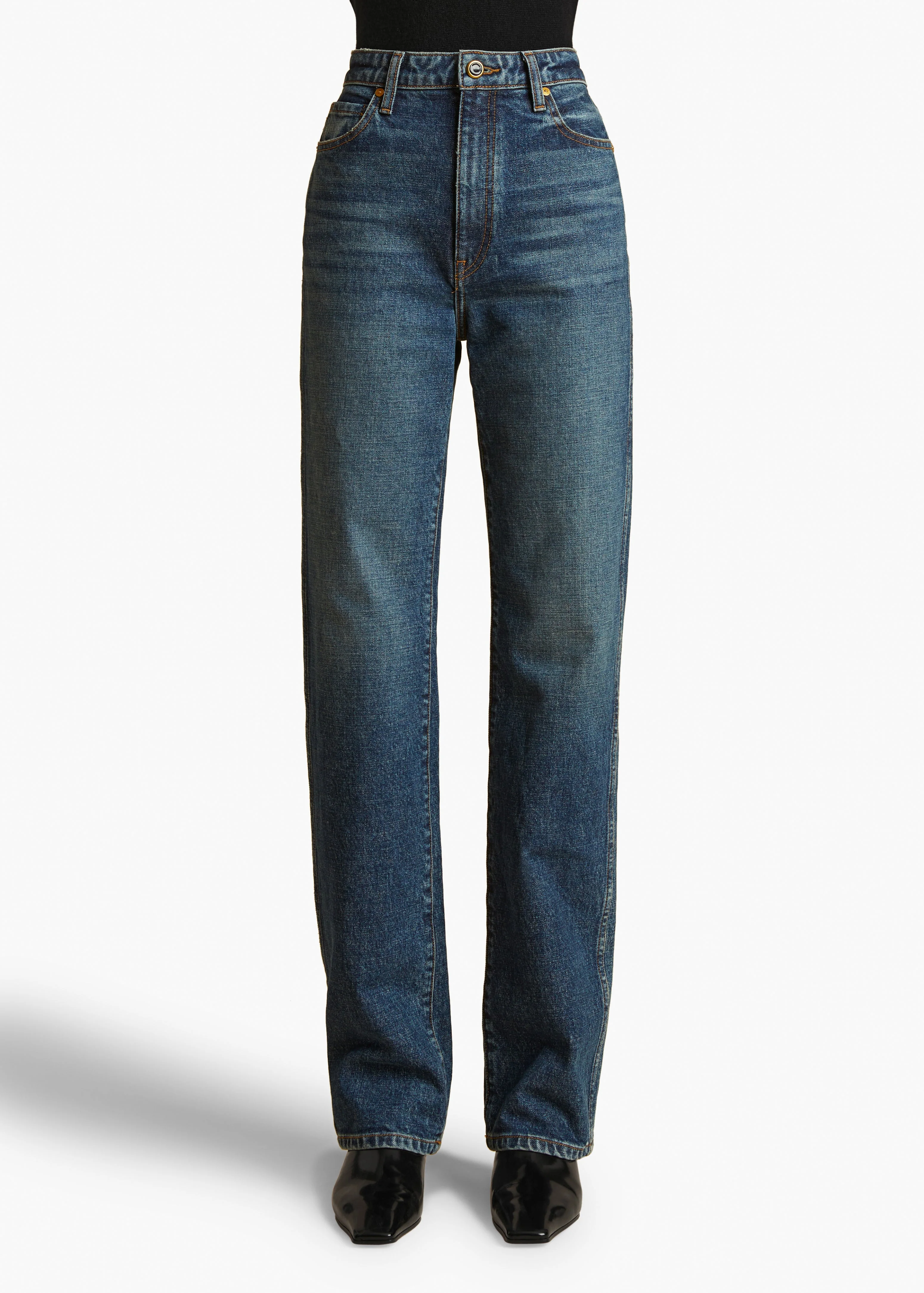 Khaite - Danielle Stretch Jean in Archer - Image 3