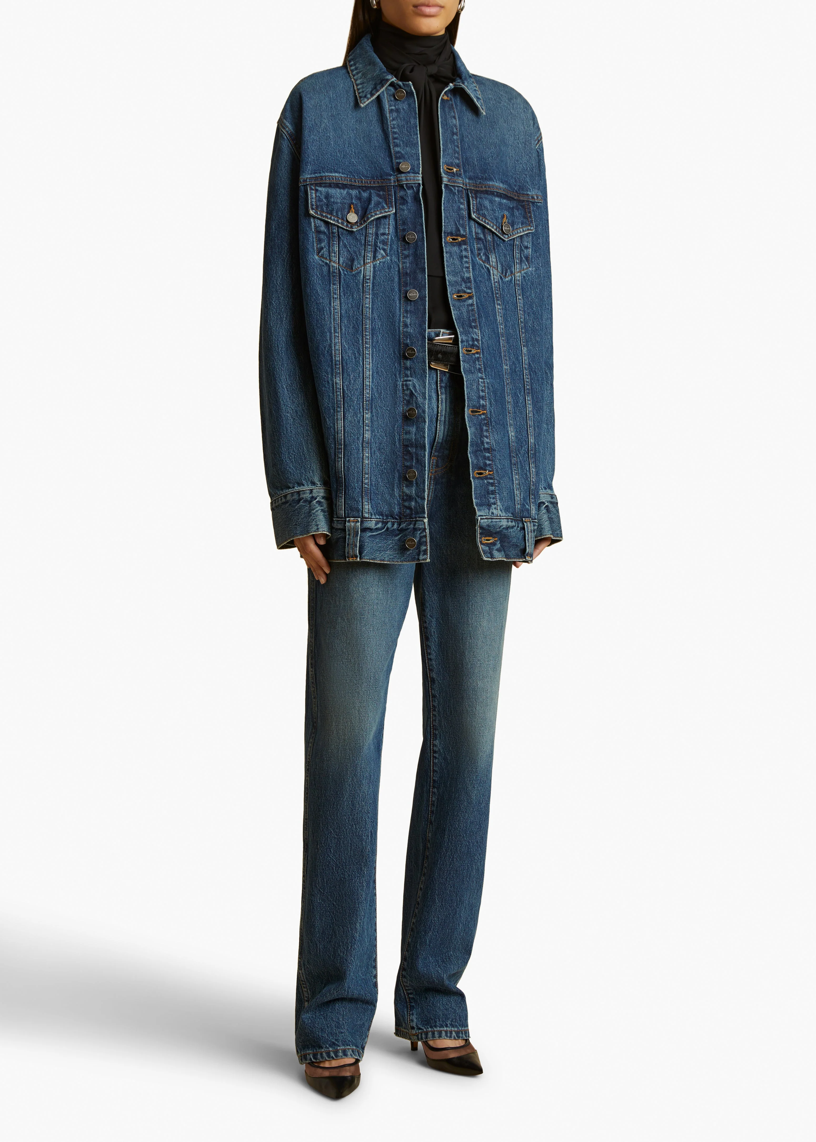 Khaite - Danielle Stretch Jean in Archer - Image 9
