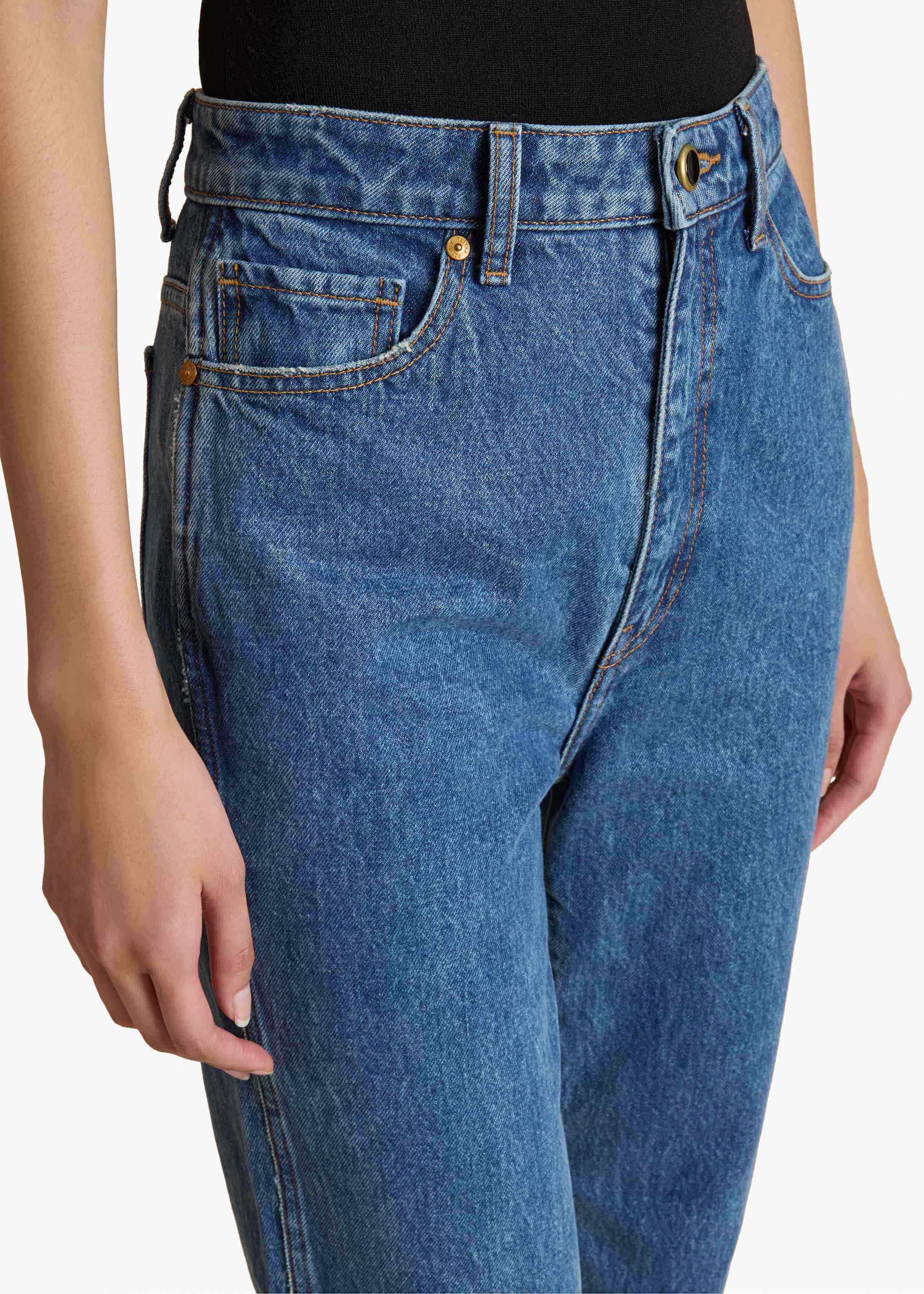 Khaite - Danielle Stretch Jean in Boone - Image 6