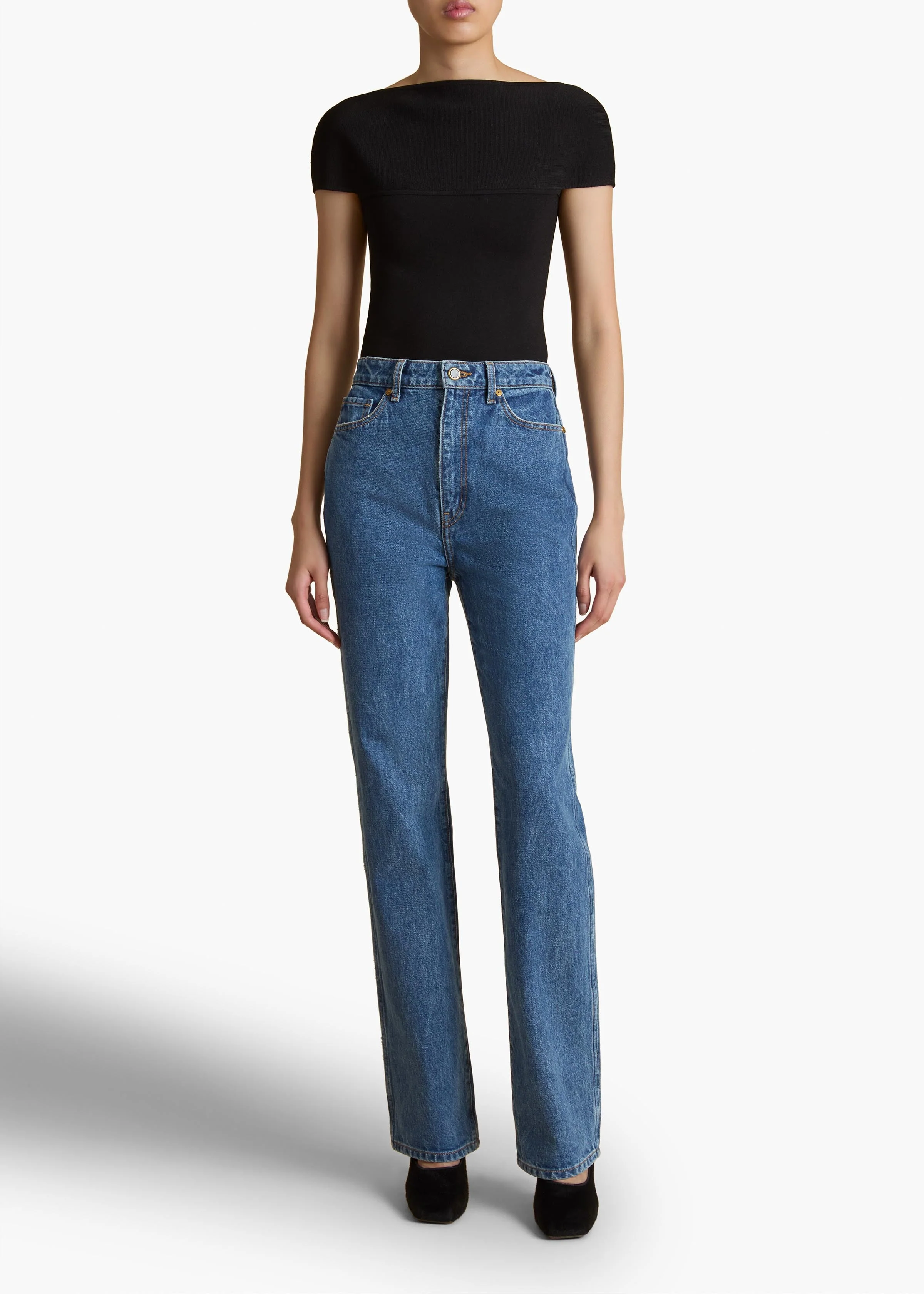 Khaite - Danielle Stretch Jean in Boone - Image 9