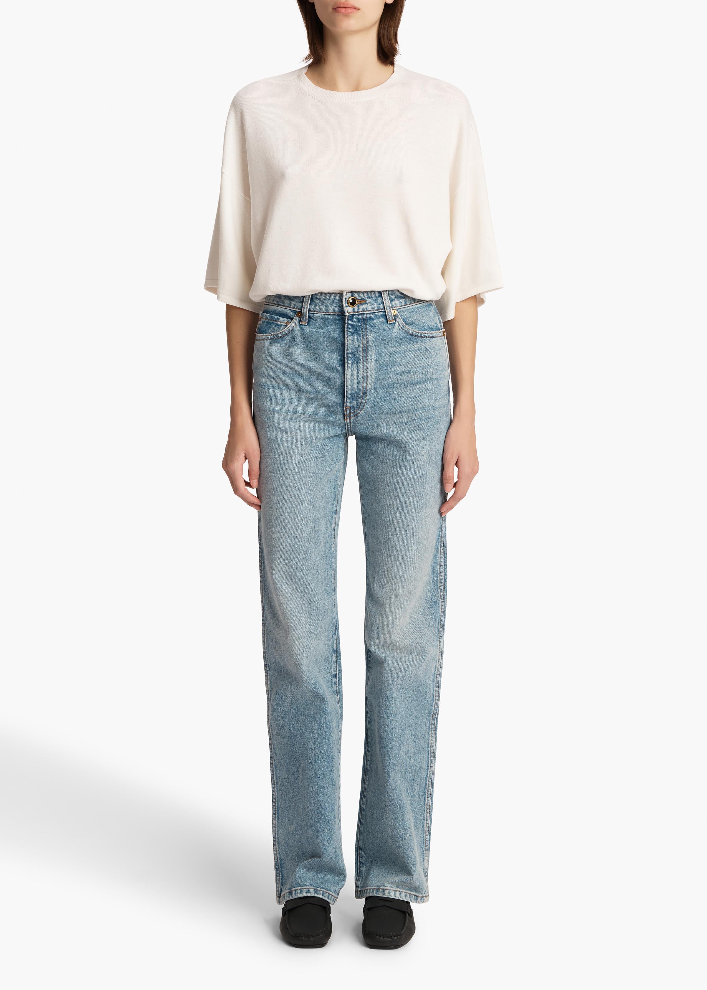 Khaite - Danielle Stretch Jean in Bryce - Image 9
