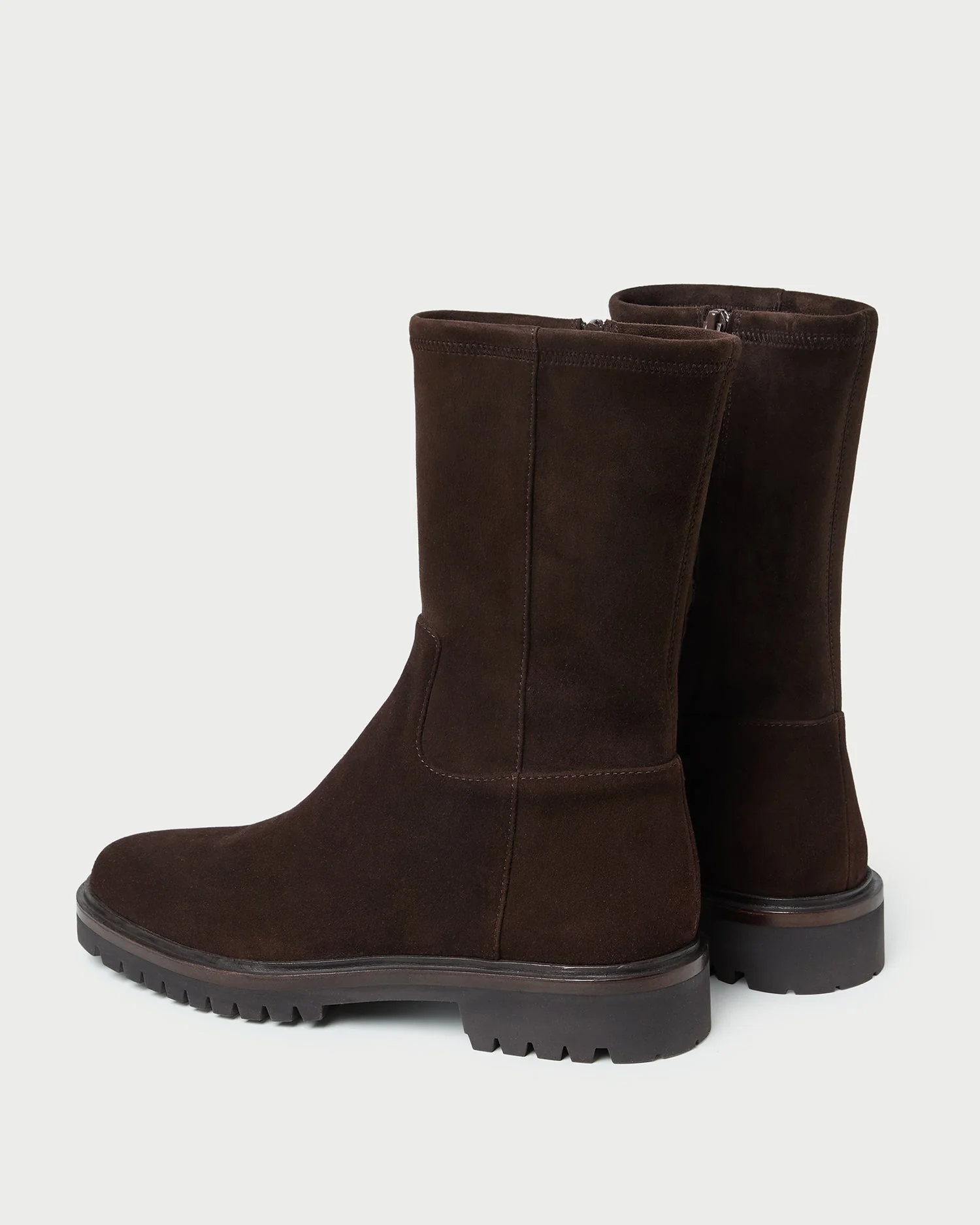 Loeffler Randall - Danny Brown Suede Lug Boot - Image 4