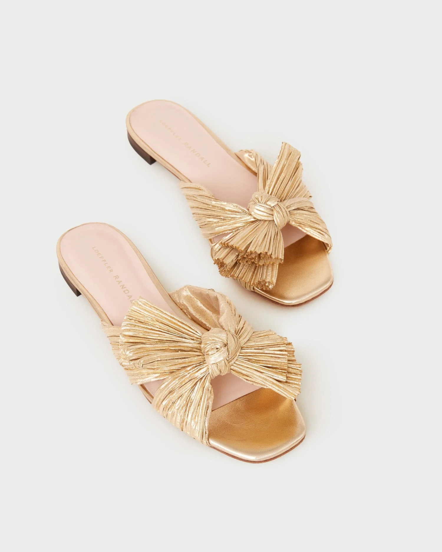 Loeffler Randall - Daphne Gold Bow Slide Sandal - Image 3
