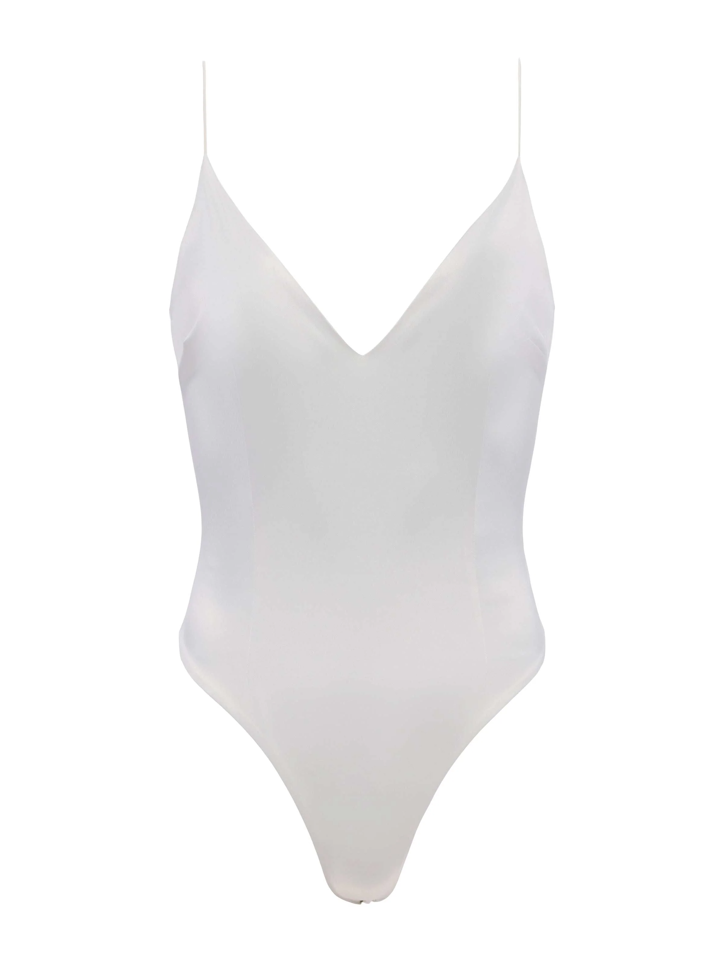 L'AGENCE - Dara Stretch Satin Bodysuit - Image 12