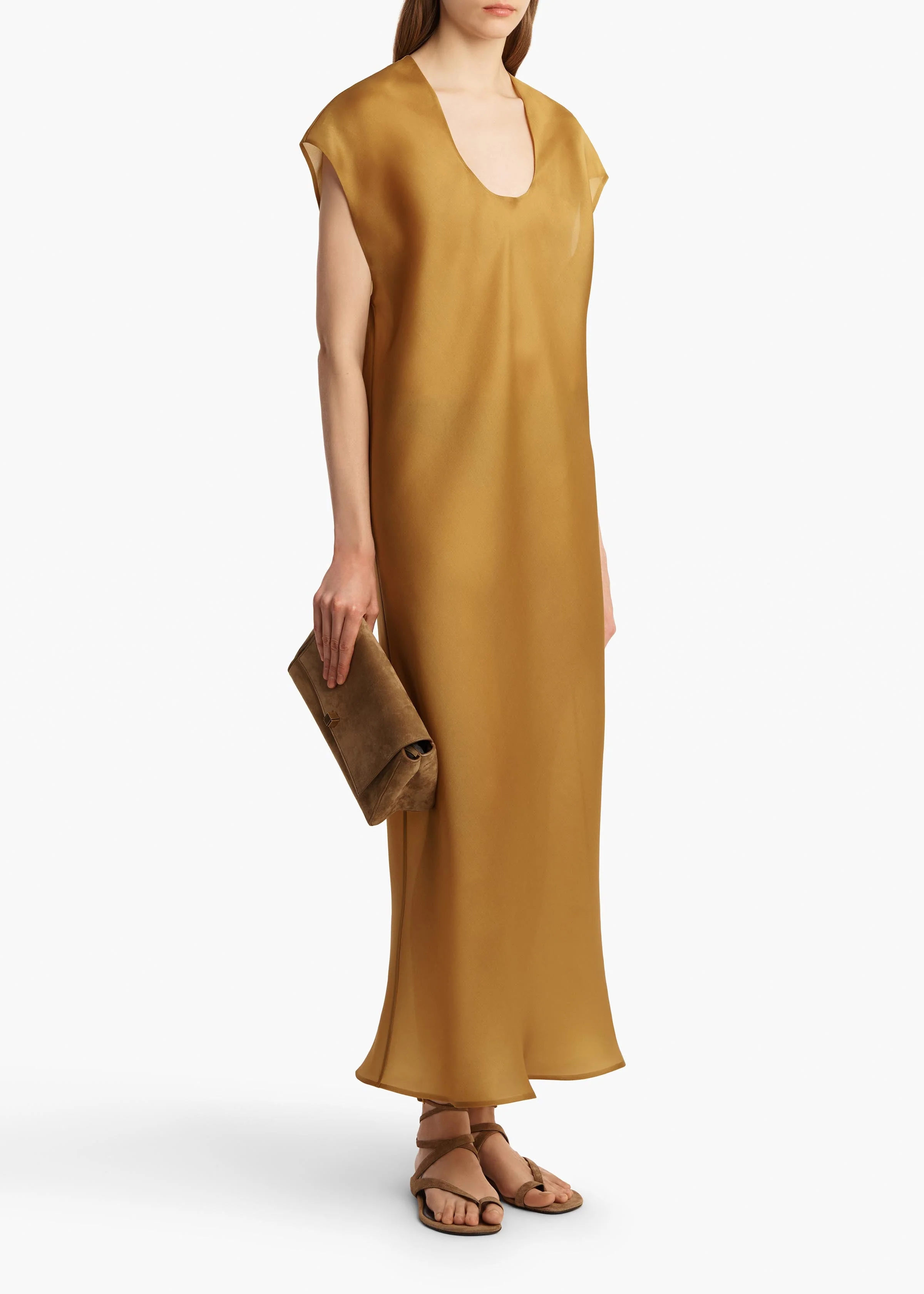 Khaite - Darby Dress in Dijon - Image 2