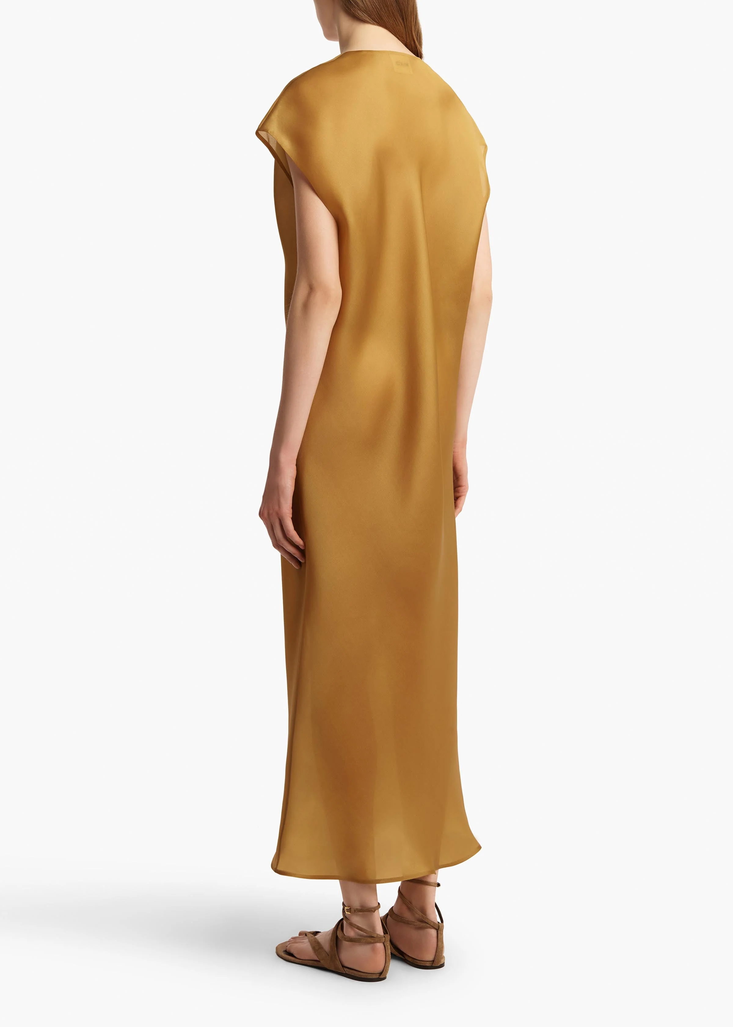 Khaite - Darby Dress in Dijon - Image 4