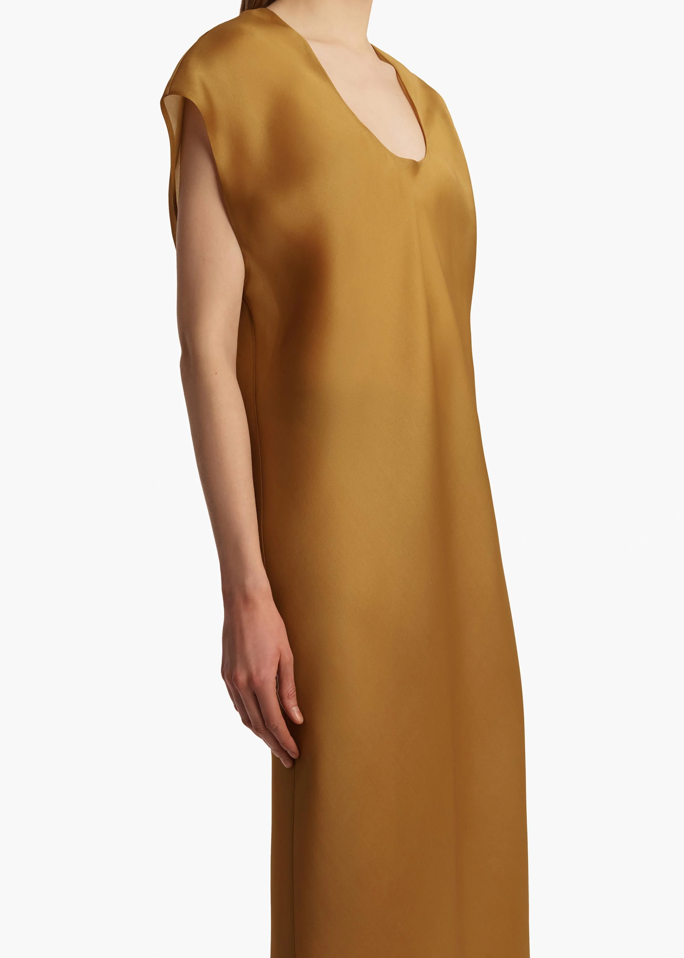 Khaite - Darby Dress in Dijon - Image 5