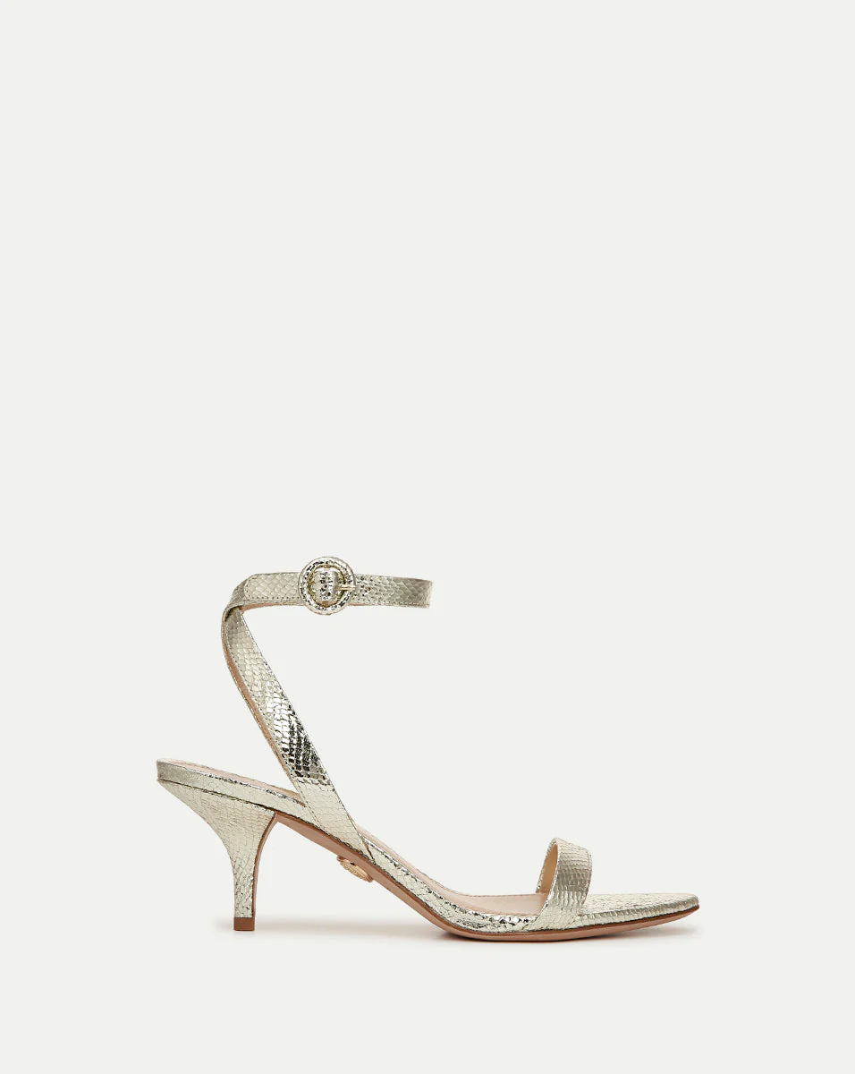 Veronica Beard - Darcelle Metallic Leather Sandal