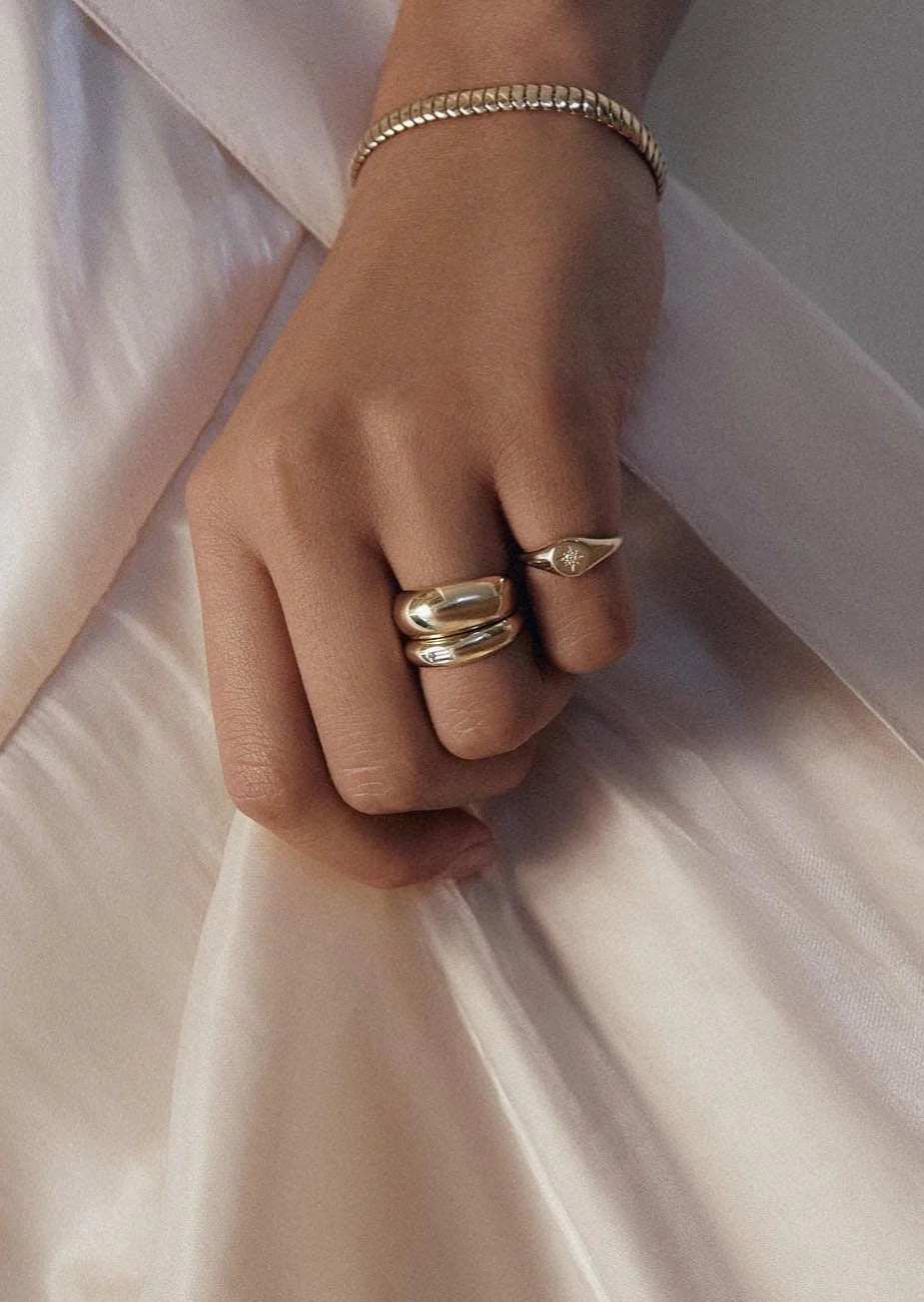 Kinn - Dare To Love Bold Hollow Dome Ring - Image 4