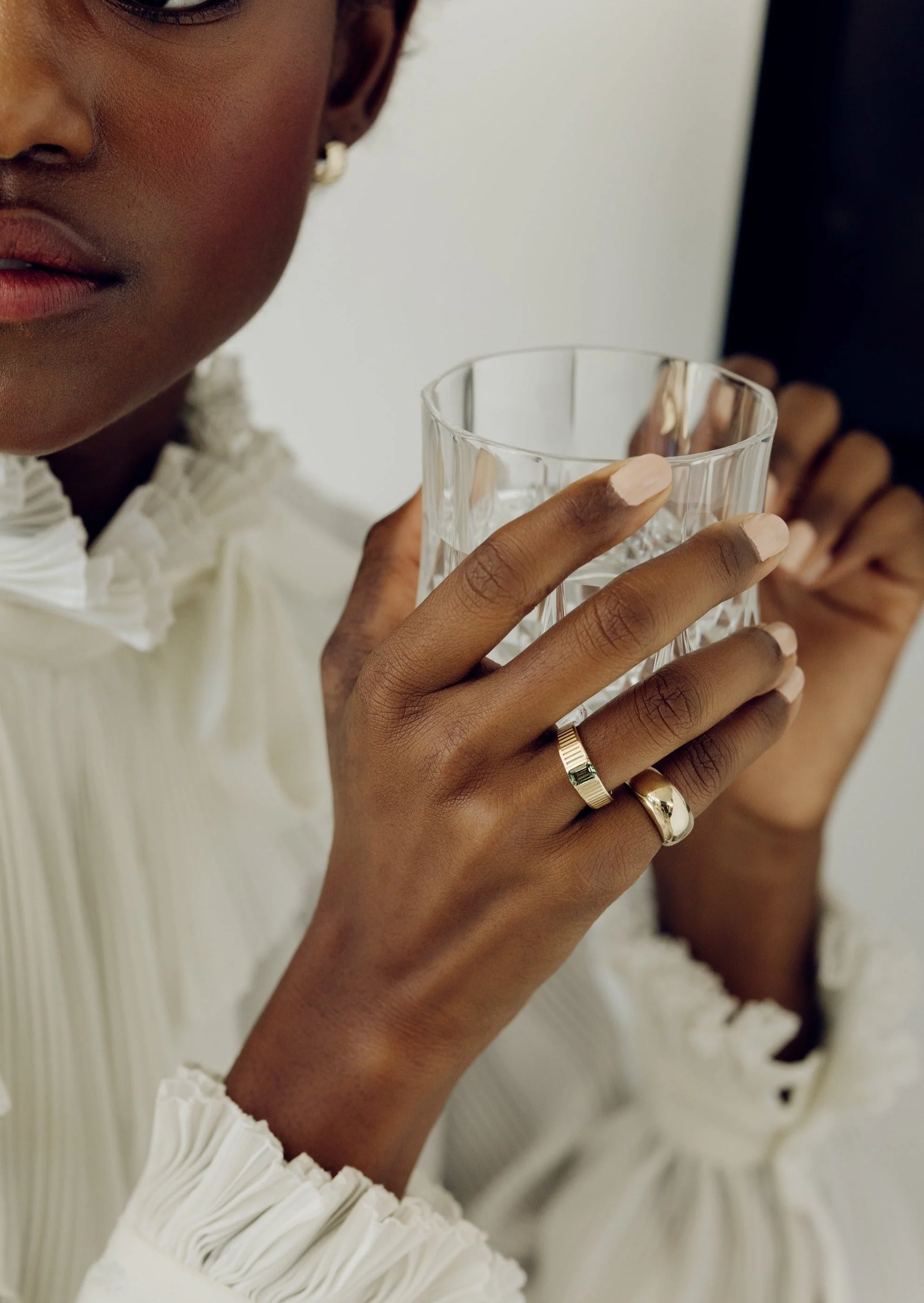 Kinn - Dare To Love Bold Hollow Dome Ring - Image 6