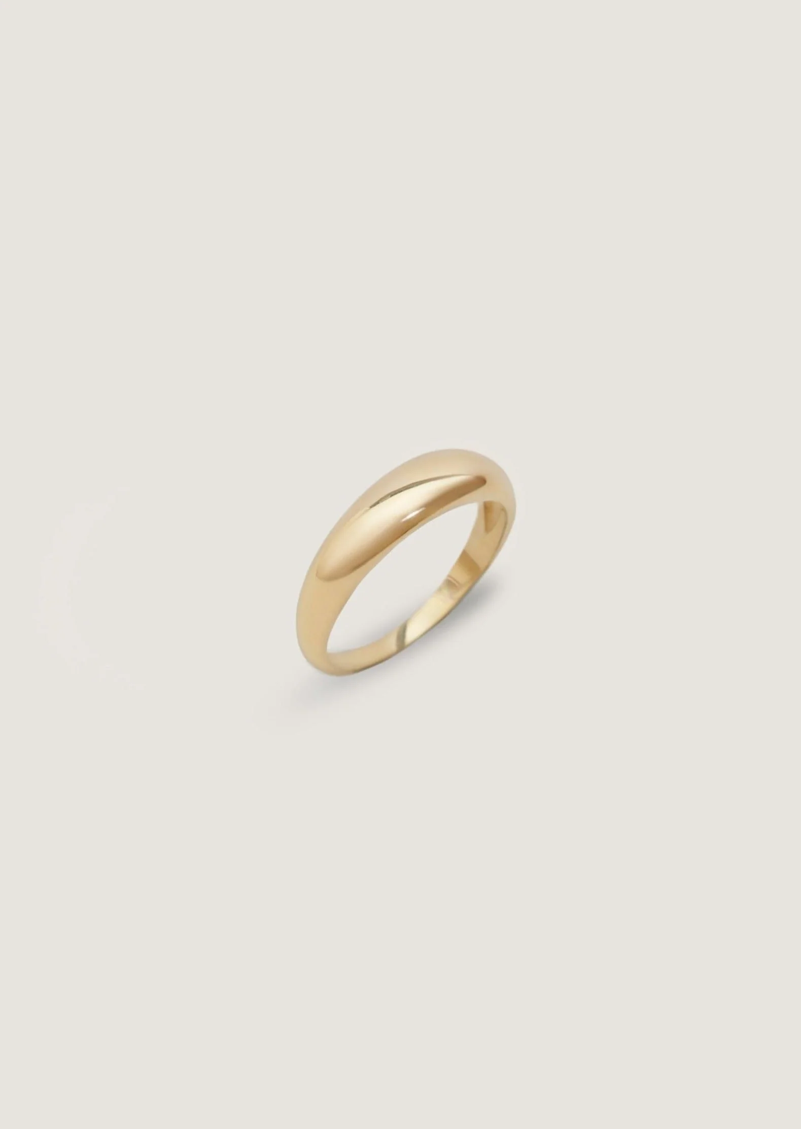 Kinn - Dare To Love Classic Hollow Dome Ring Gold - Image 3