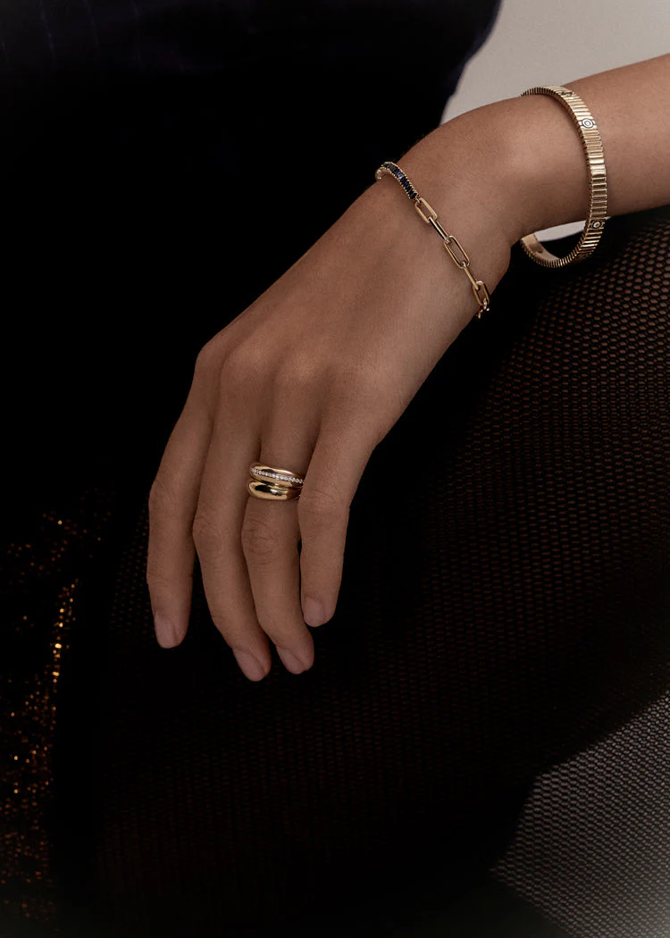 Kinn - Dare To Love Classic Hollow Dome Ring Gold - Image 4