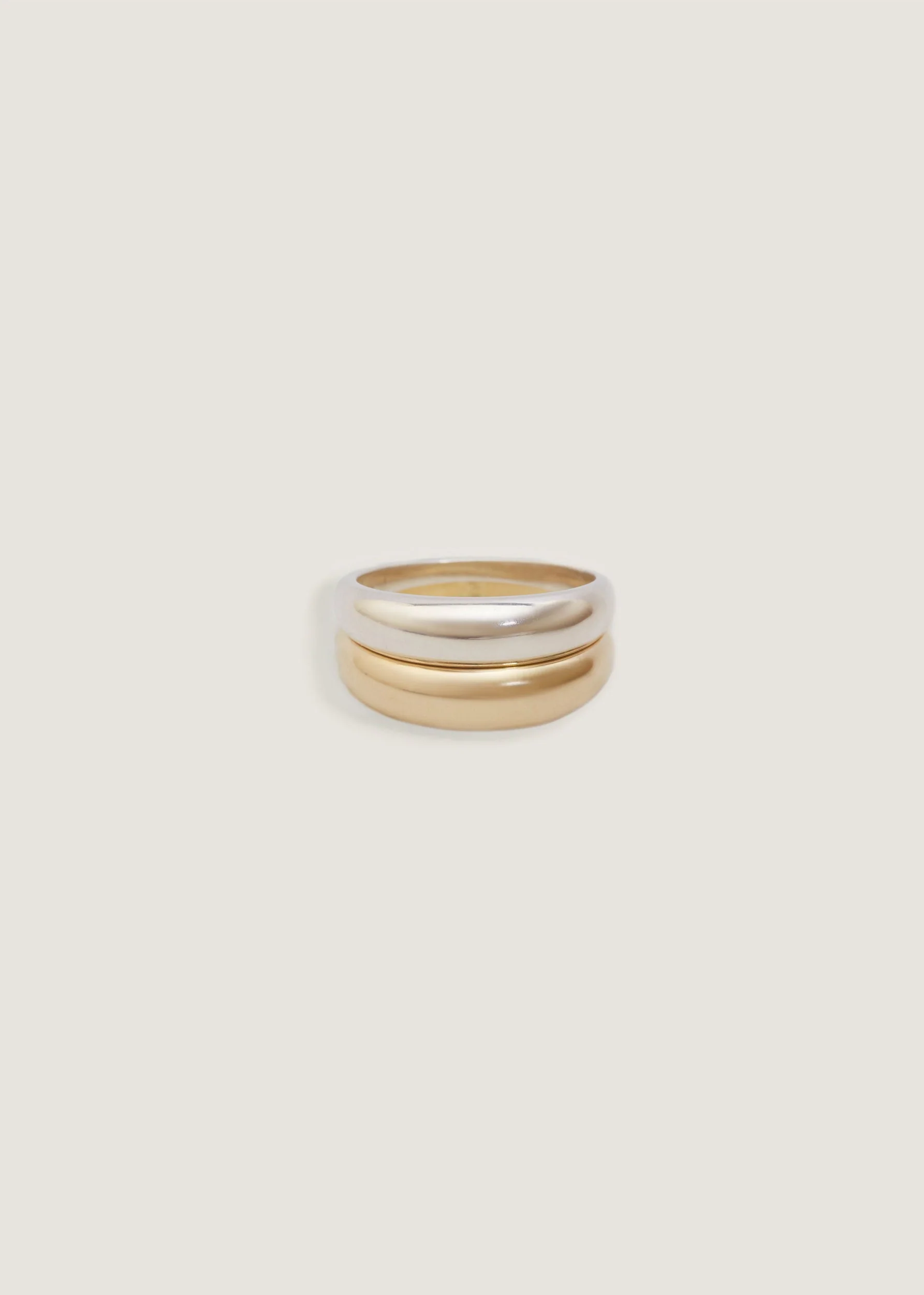 Kinn - Dare To Love Double Dome Ring Gold & Silver