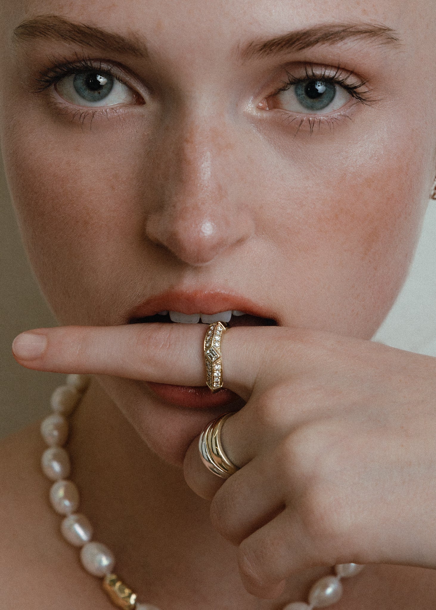 Kinn - Dare To Love Double Dome Ring Gold & Silver - Image 5
