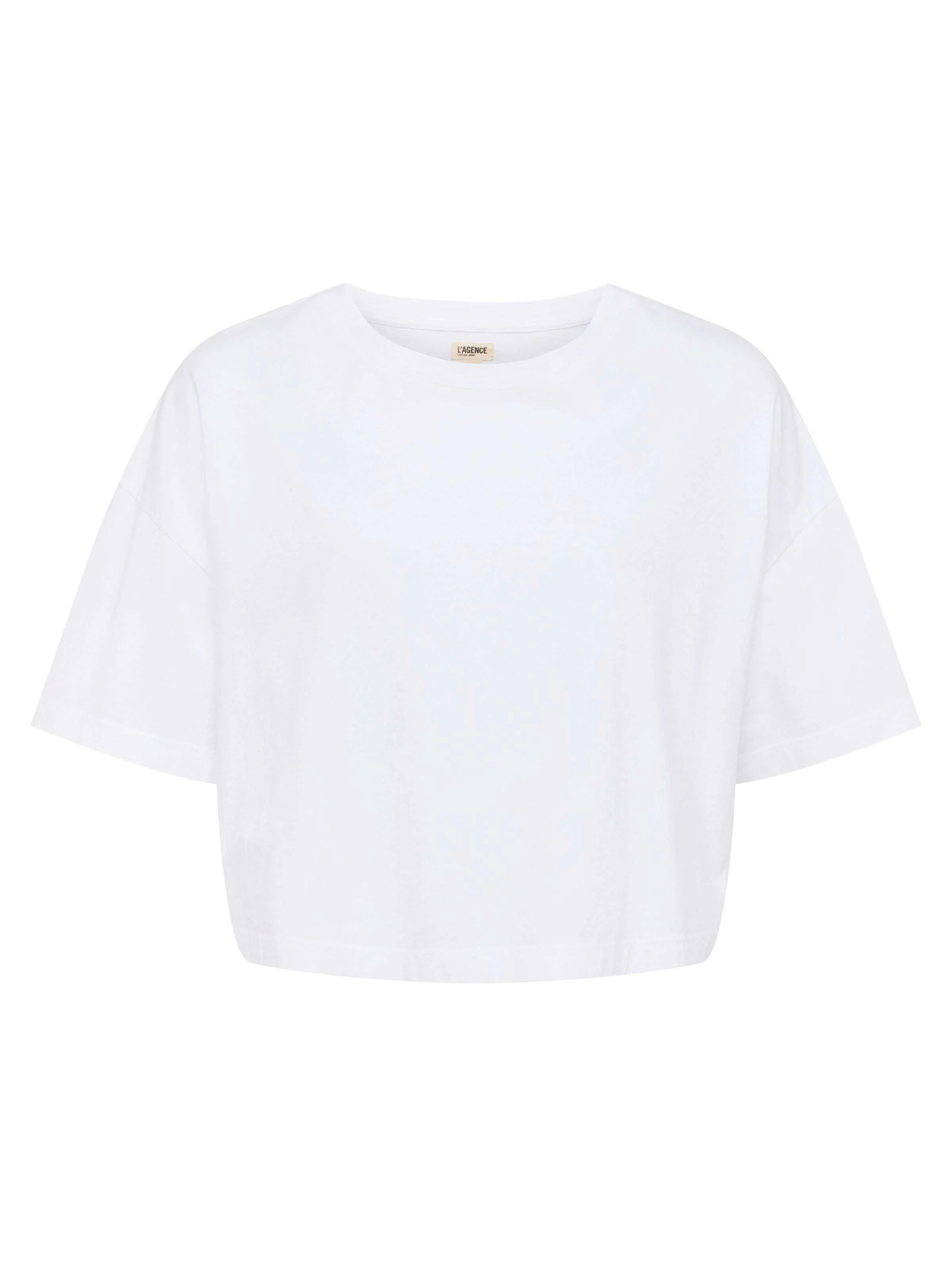 L'AGENCE - Daria Oversized Cropped Tee - Image 6