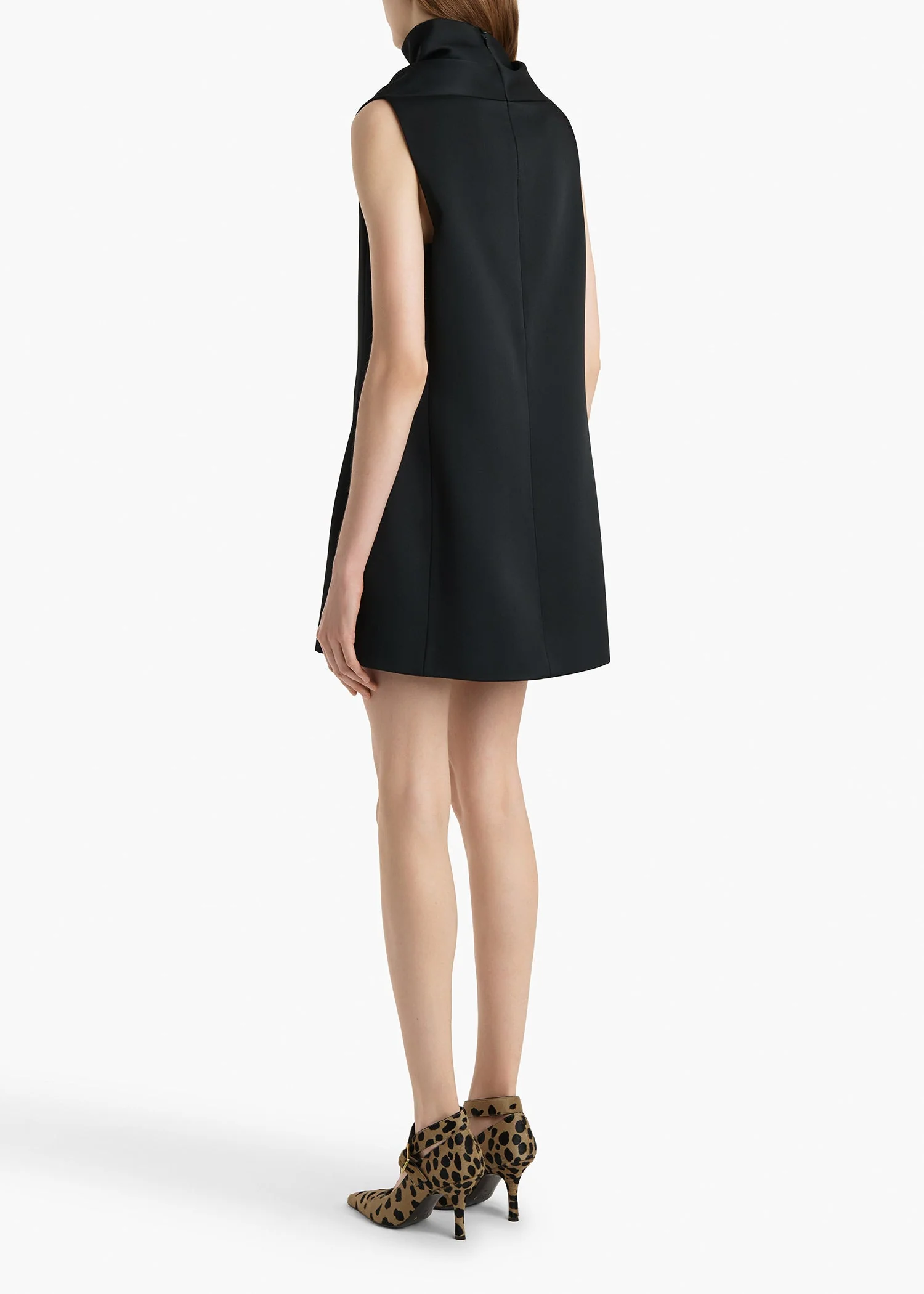 Khaite - Daria Dress in Black Satin - Image 4