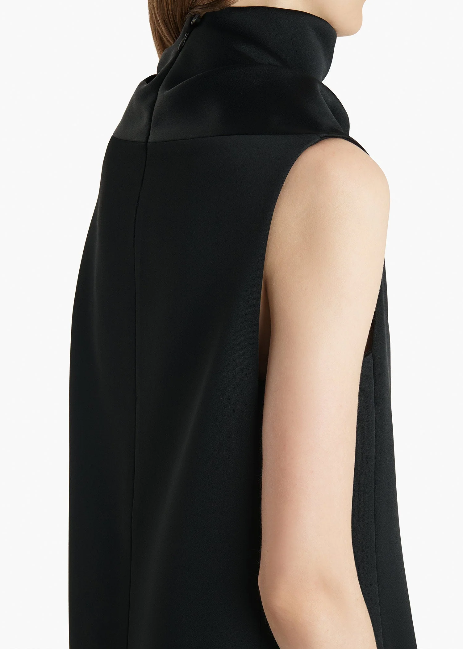 Khaite - Daria Dress in Black Satin - Image 6