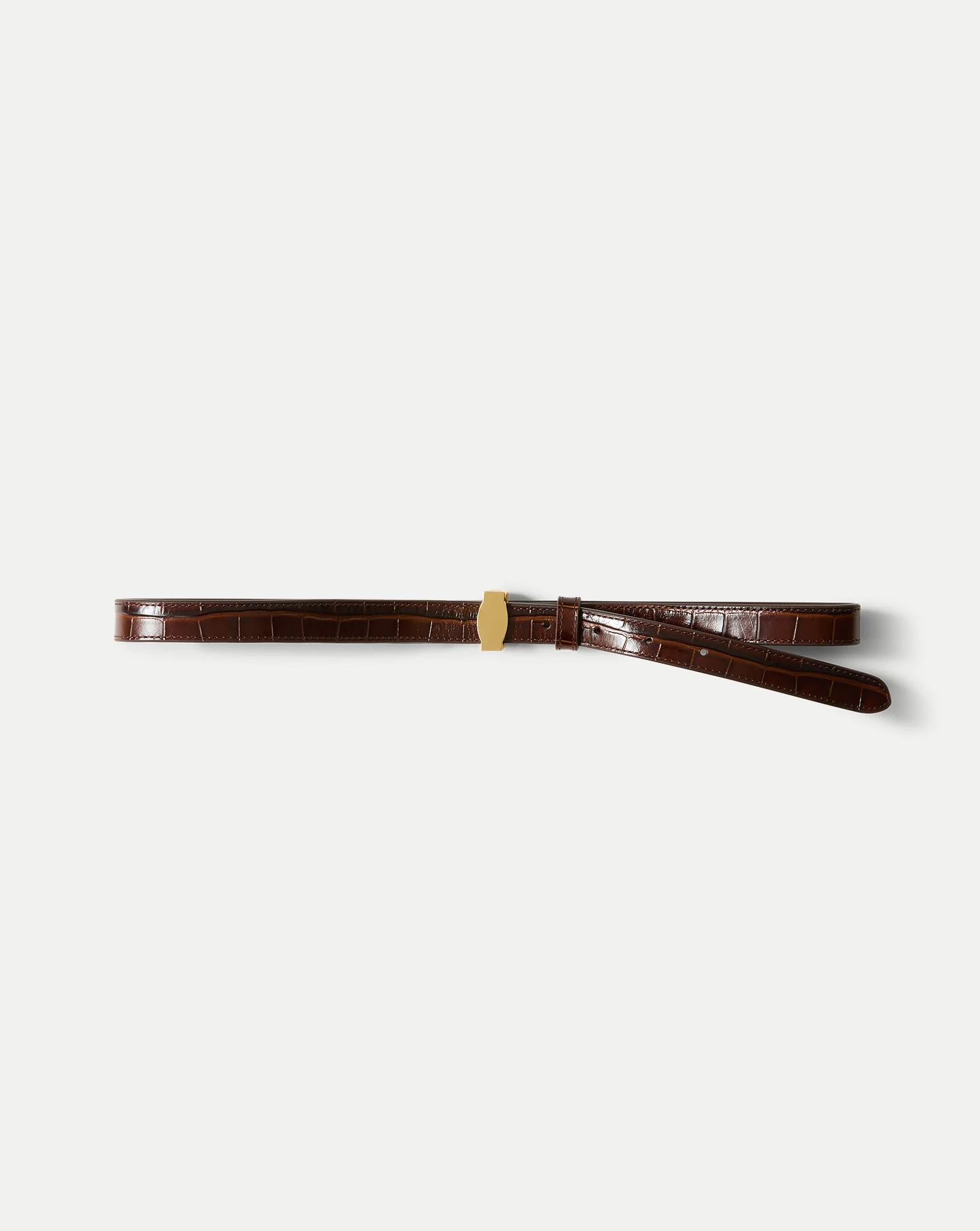 Veronica Beard - Dash Croc - Embossed Belt