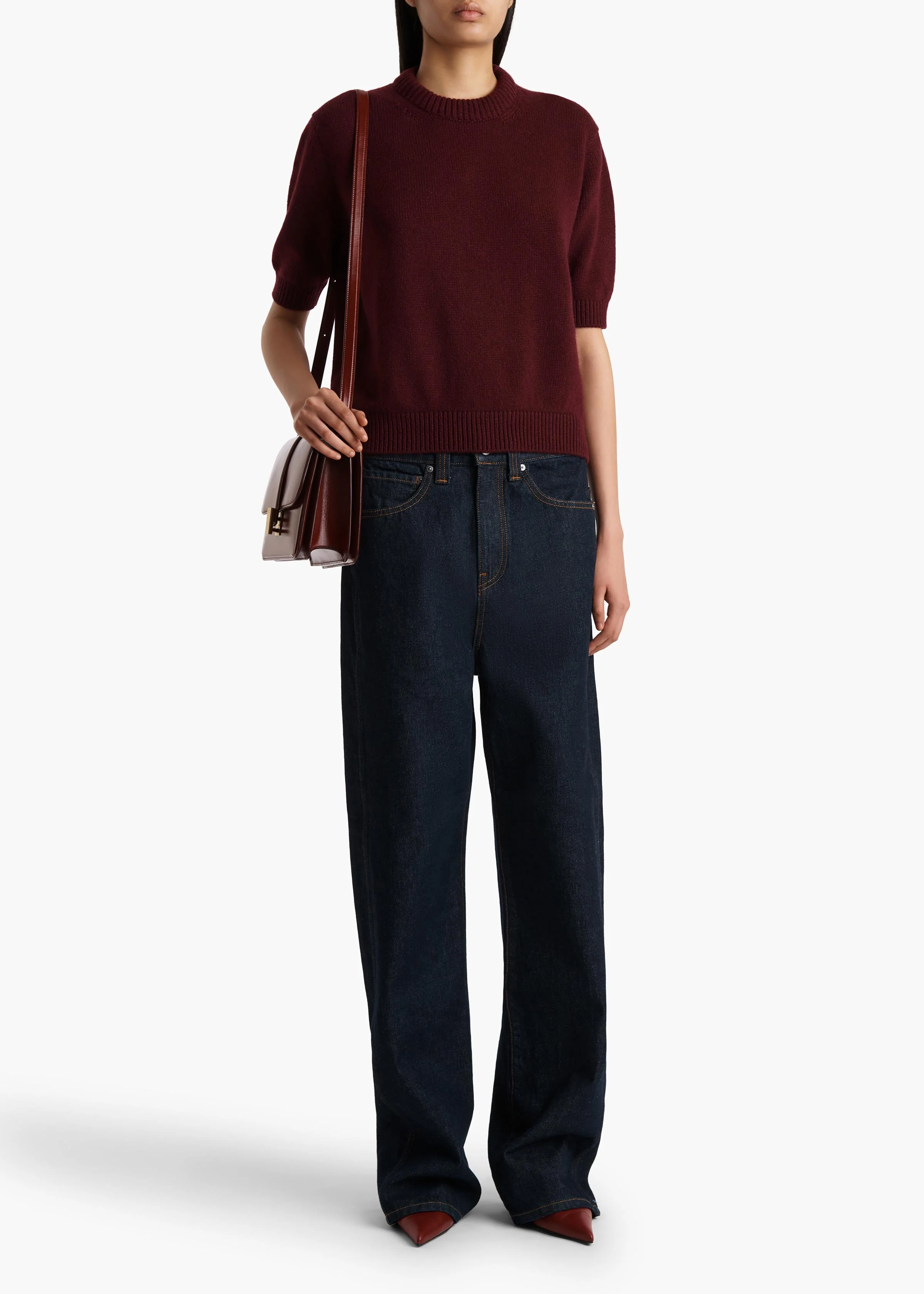 Khaite - Davin Sweater in Eggplant - Image 9