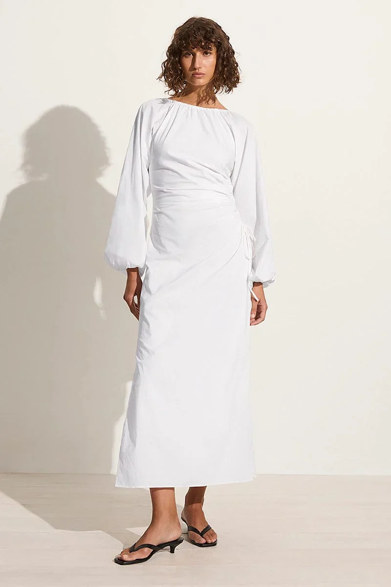 Faithfull - De Deus Midi Dress White - Final Sale