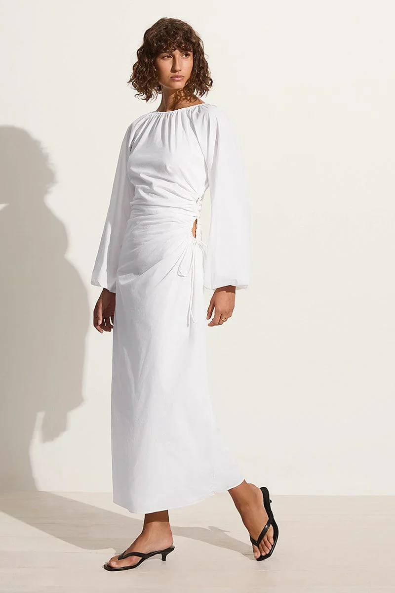 Faithfull - De Deus Midi Dress White - Final Sale - Image 3