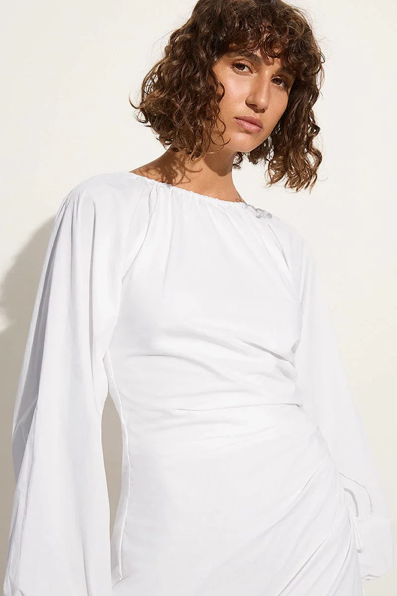 Faithfull - De Deus Midi Dress White - Final Sale - Image 5