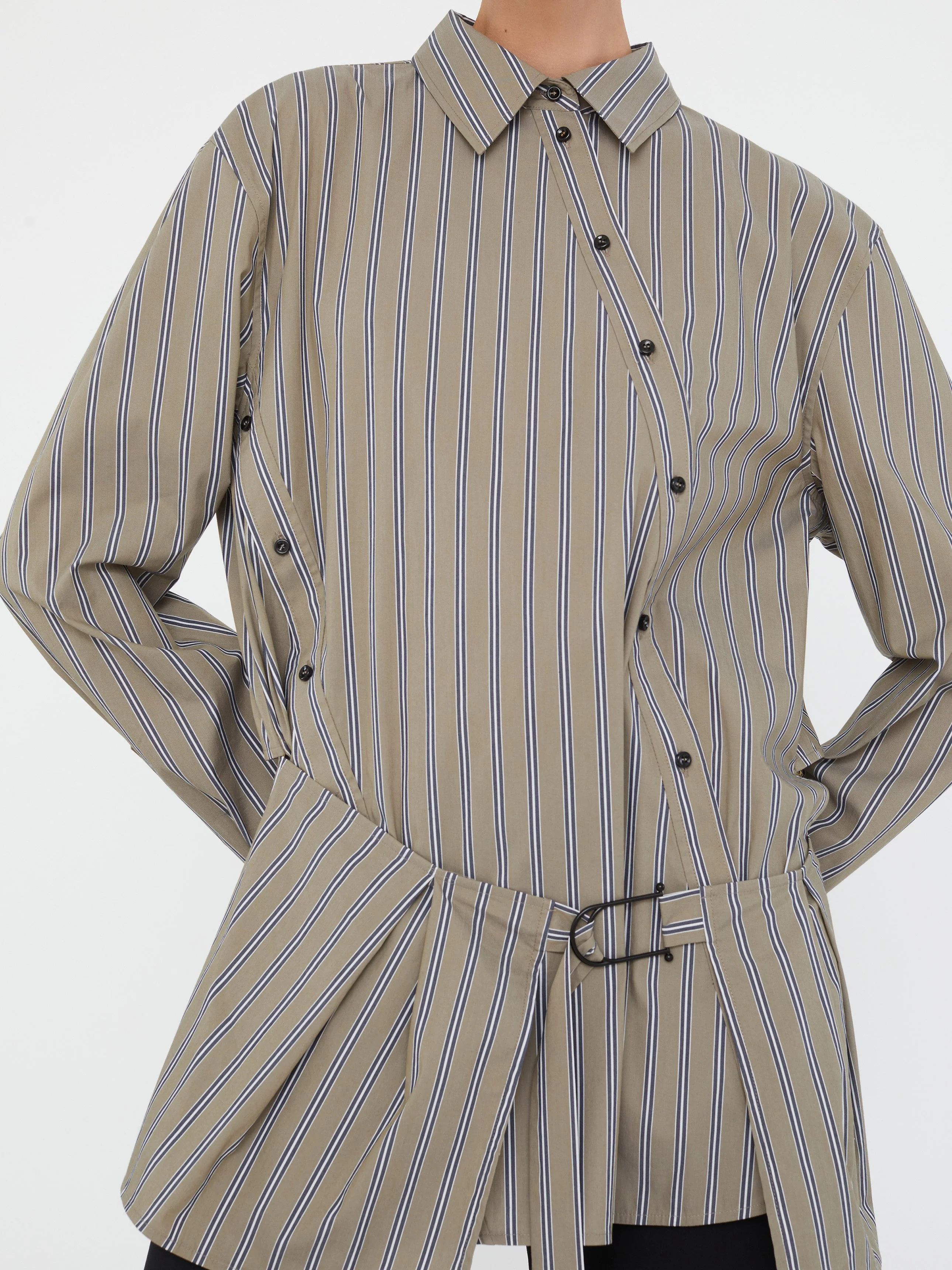 Christopher Esber - Deconstruct Cotton Shirt Tunic - Image 4