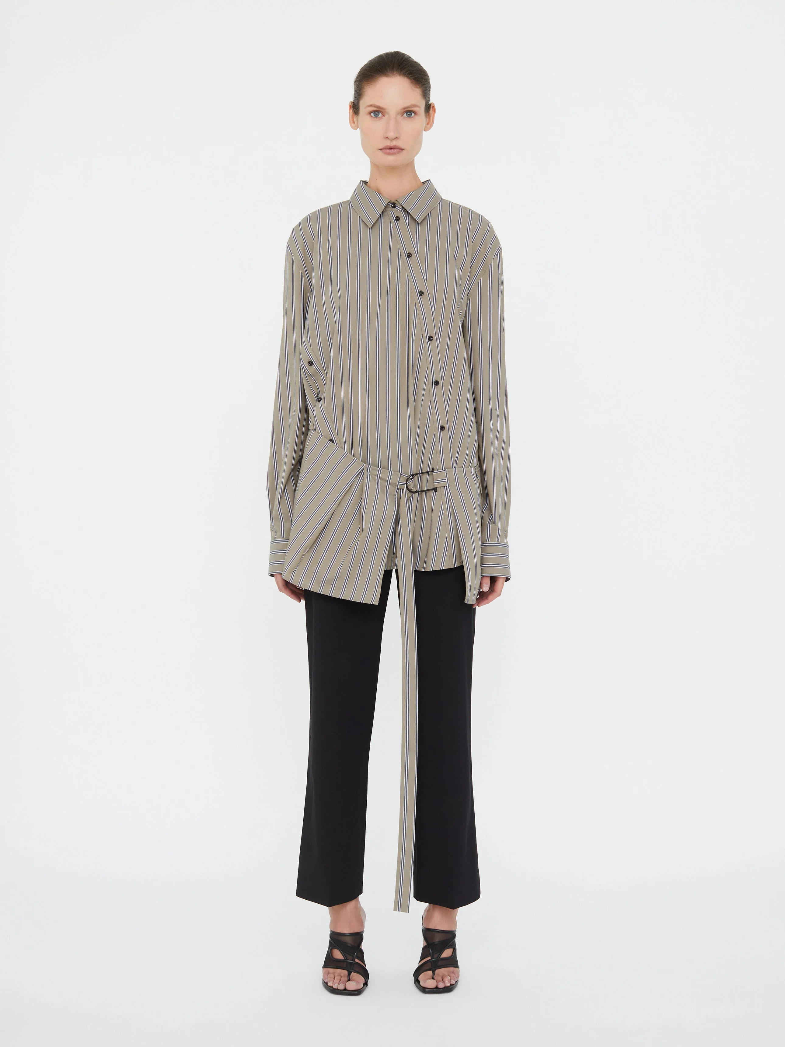 Christopher Esber - Deconstruct Cotton Shirt Tunic - Image 6