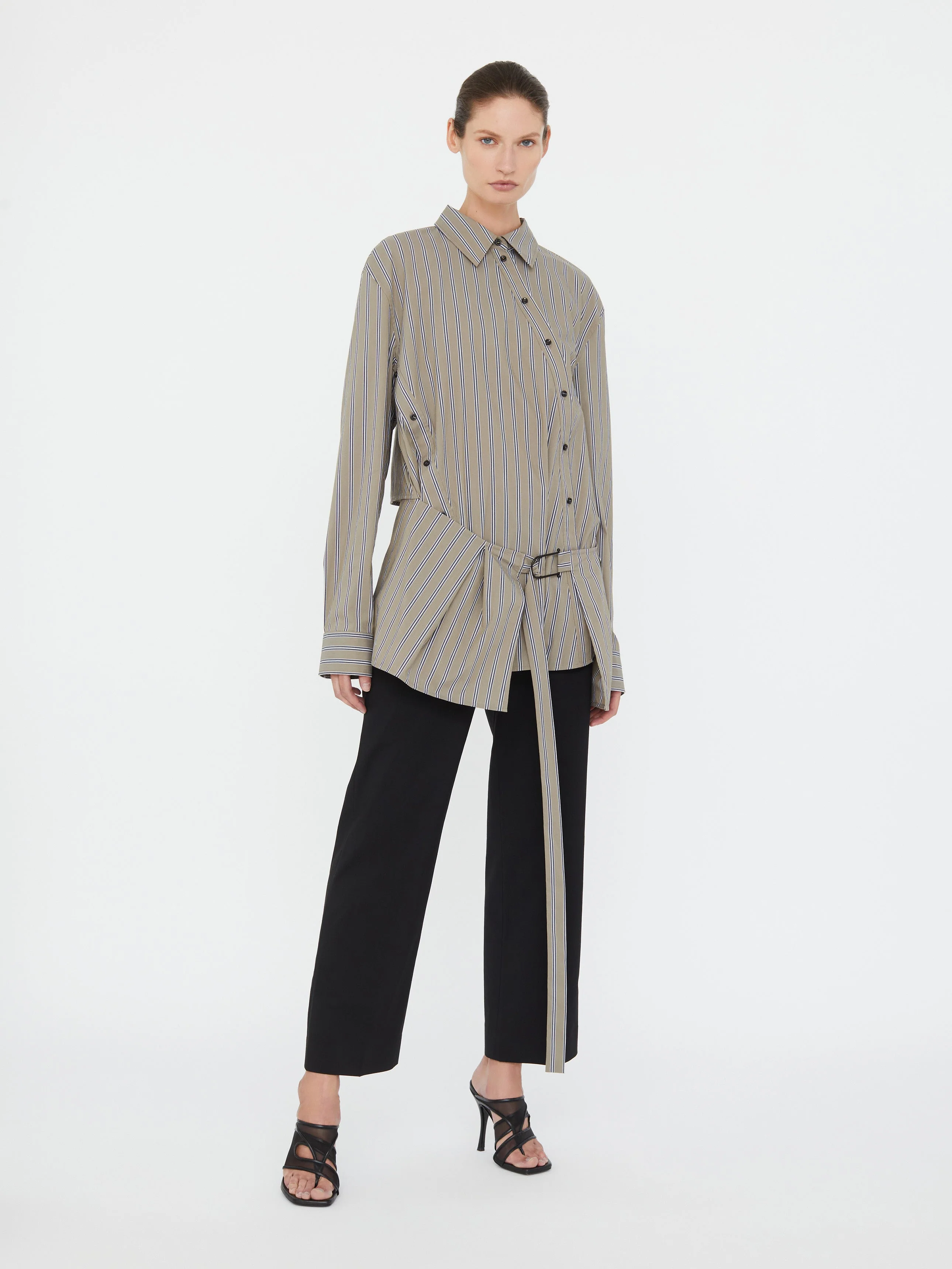 Christopher Esber - Deconstruct Cotton Shirt Tunic - Image 7