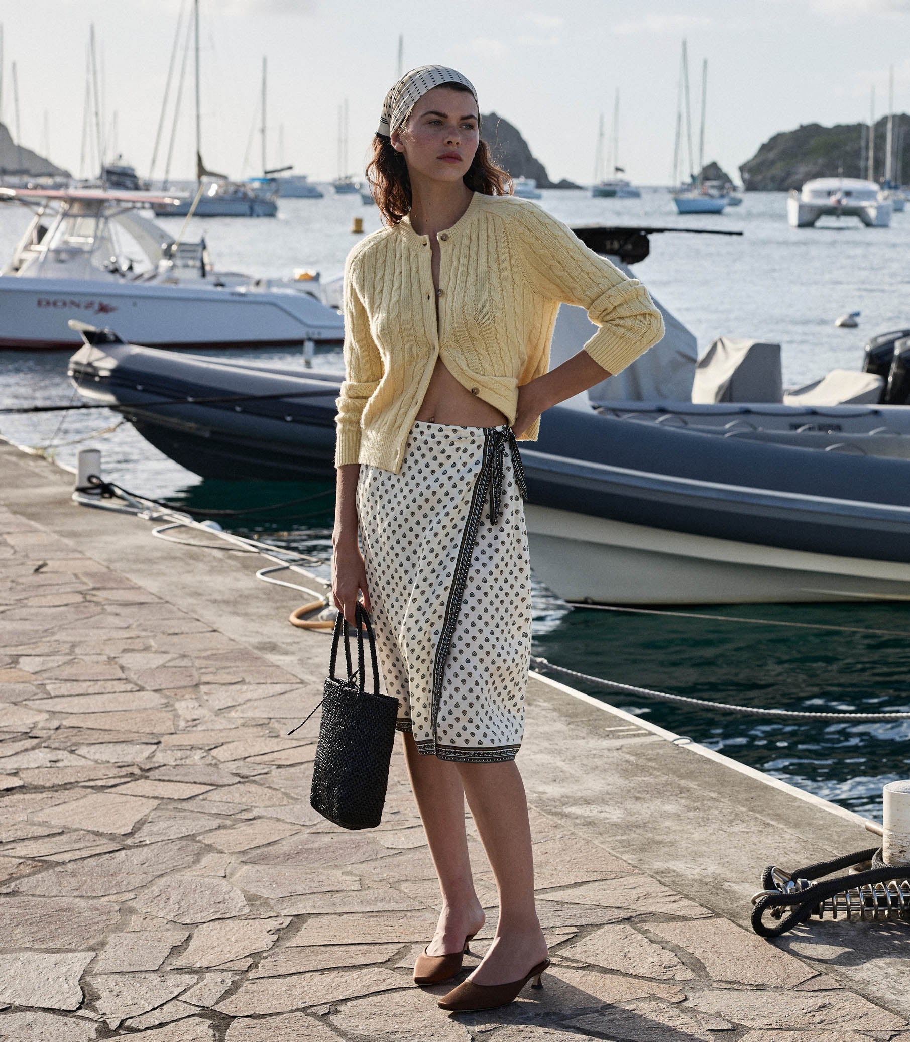 DÔEN - DELIA SKIRT -- RIVIERA FOULARD