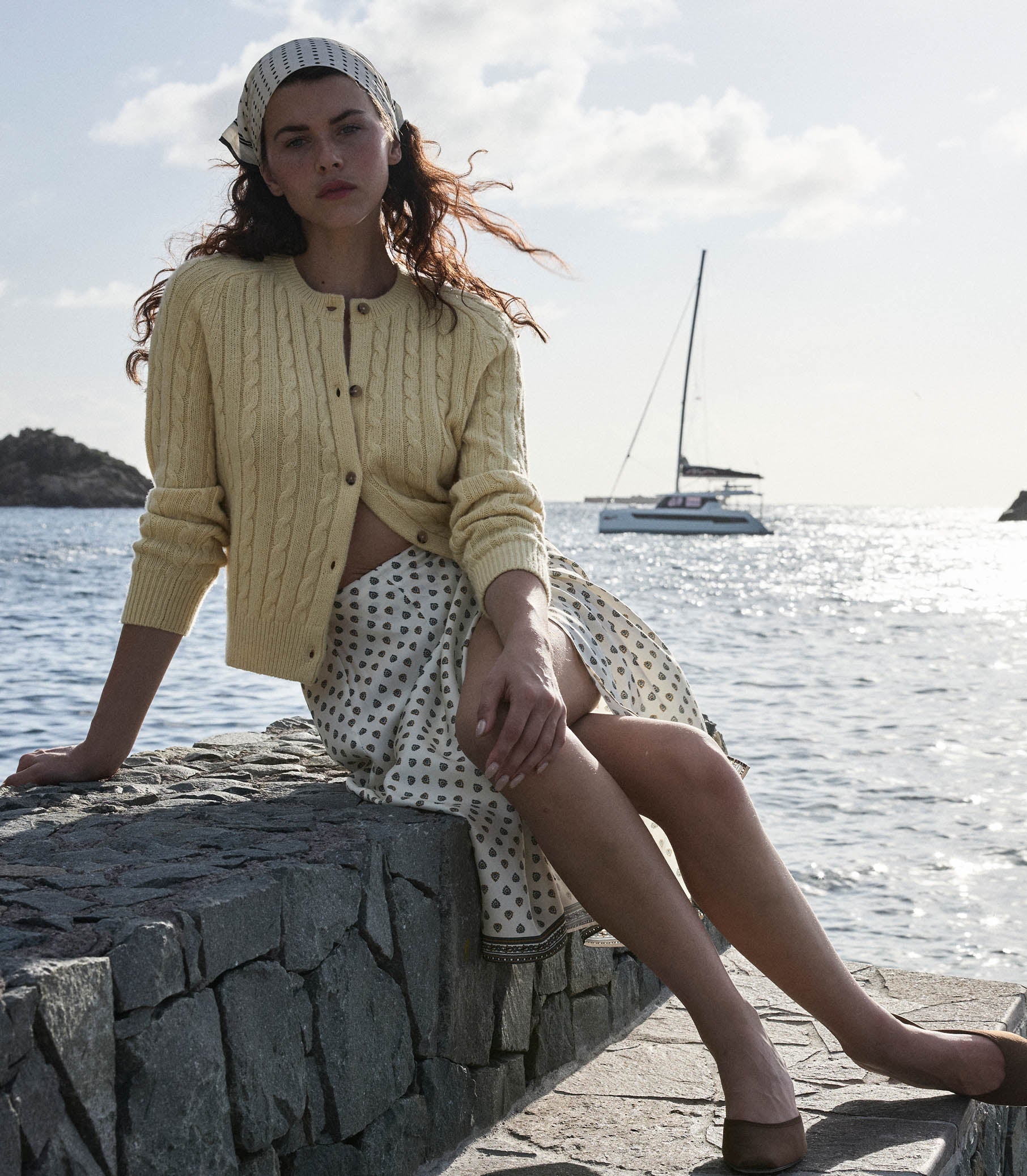 DÔEN - DELIA SKIRT -- RIVIERA FOULARD - Image 2