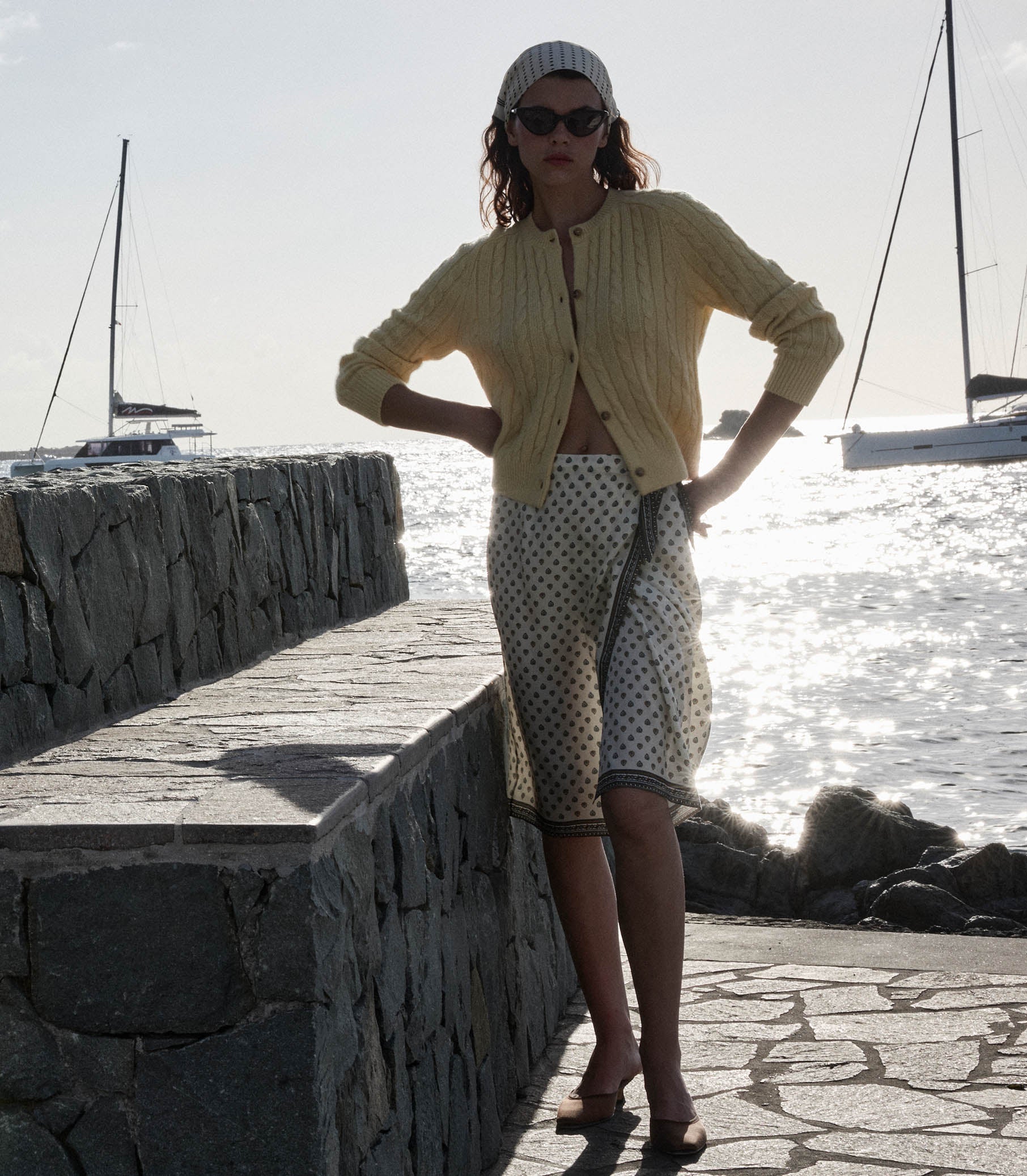 DÔEN - DELIA SKIRT -- RIVIERA FOULARD - Image 4