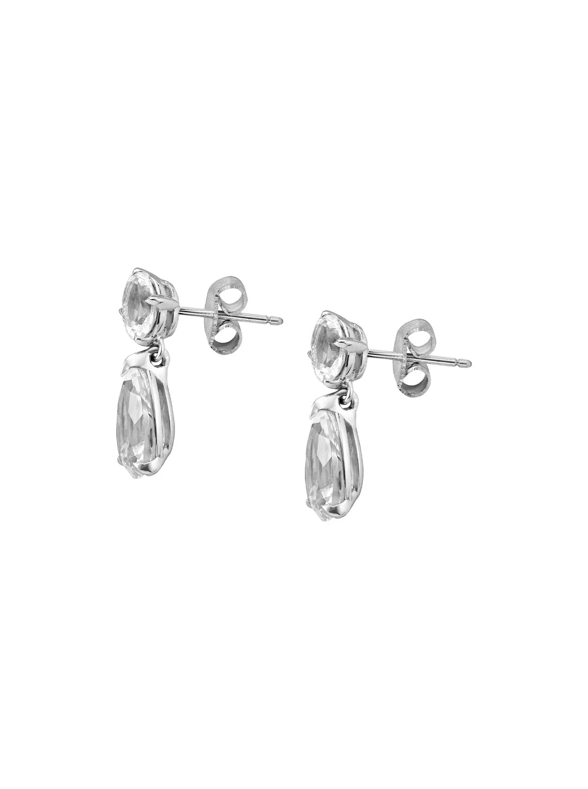 Dorsey - DELPHINE EARRINGS IN LAB WHITE SAPPHIRE - Image 2