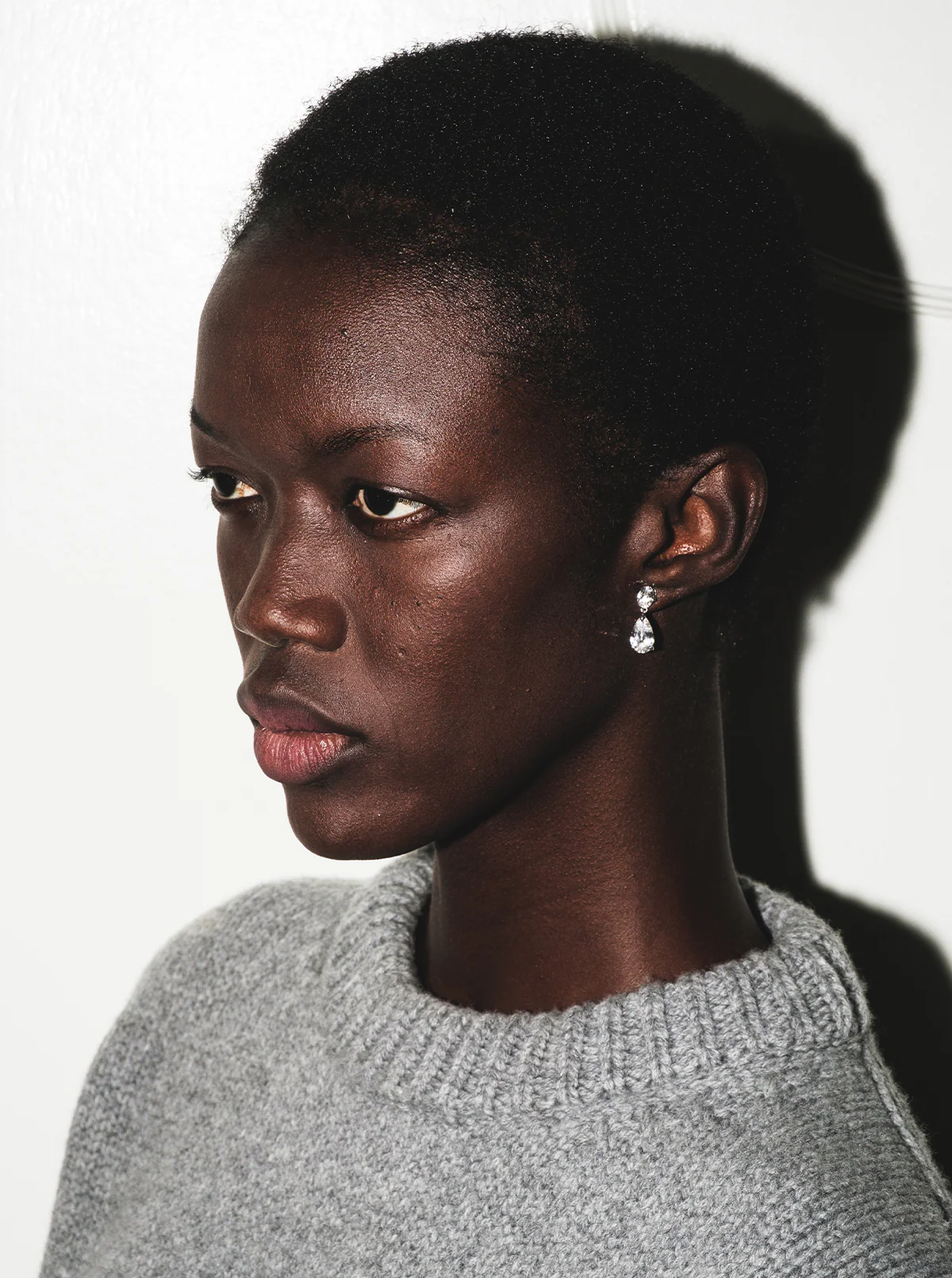 Dorsey - DELPHINE EARRINGS IN LAB WHITE SAPPHIRE - Image 3