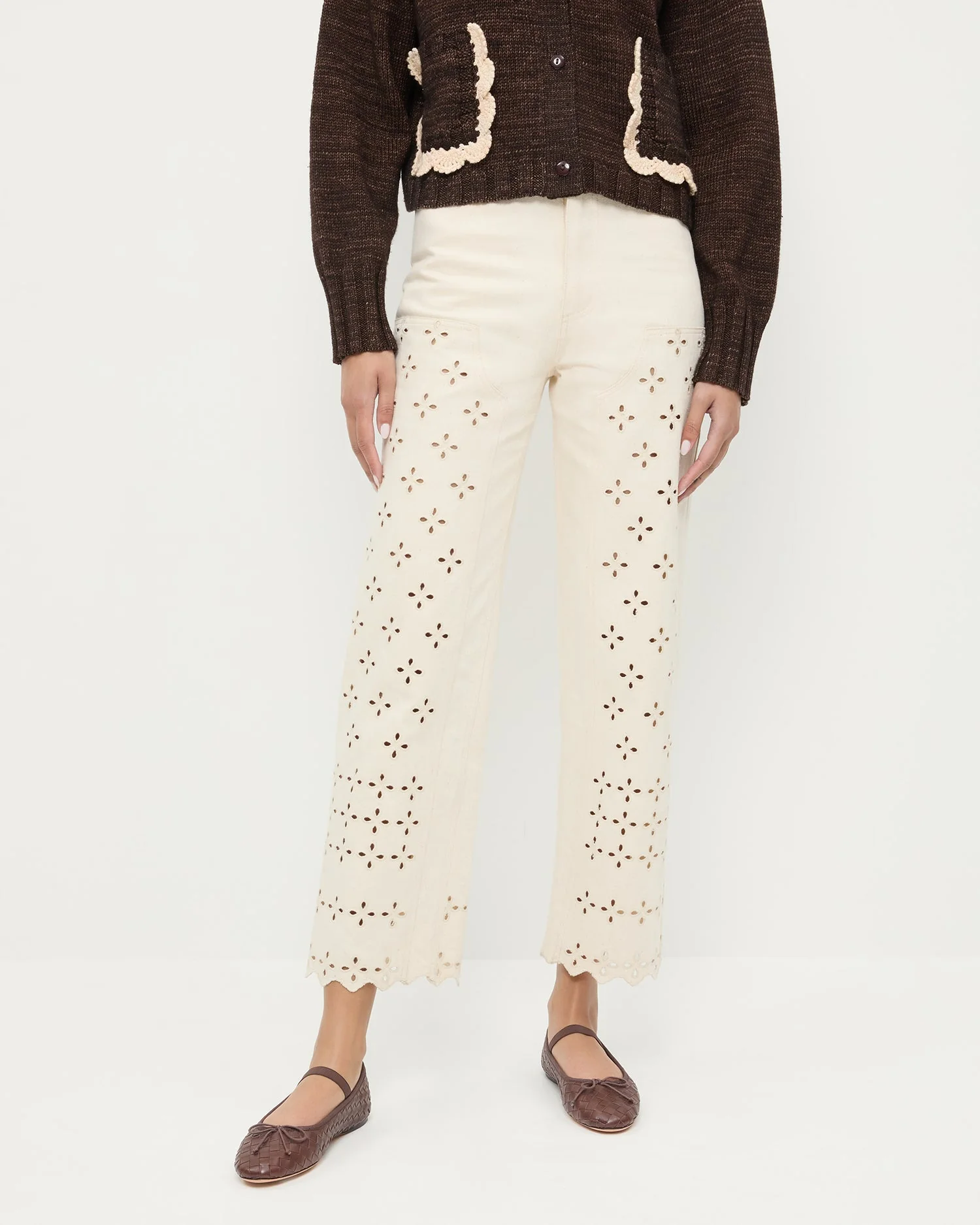 Loeffler Randall - Demi Embroidered Pant