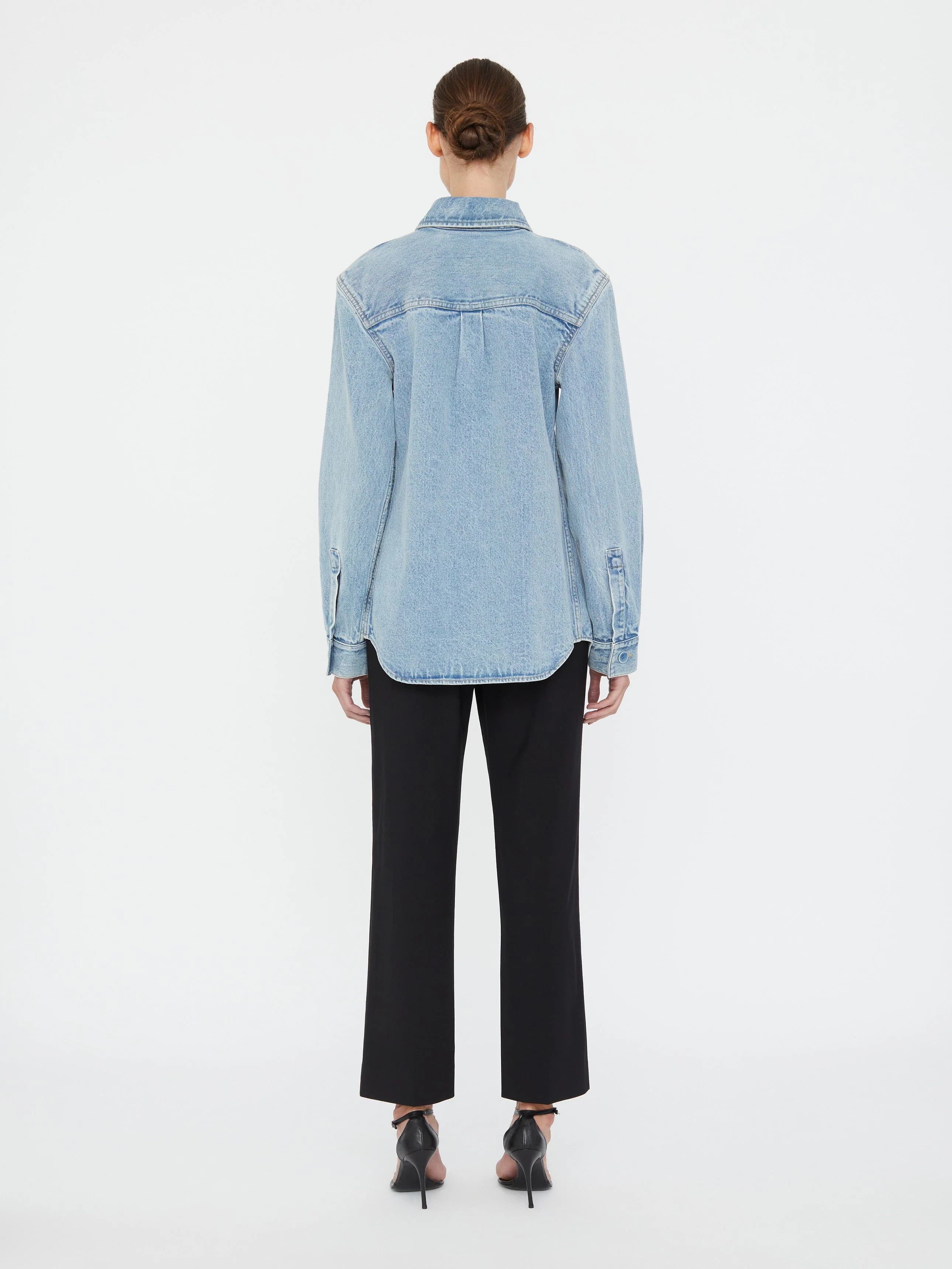 Christopher Esber - Denim Floating Tab Shirt - Image 4